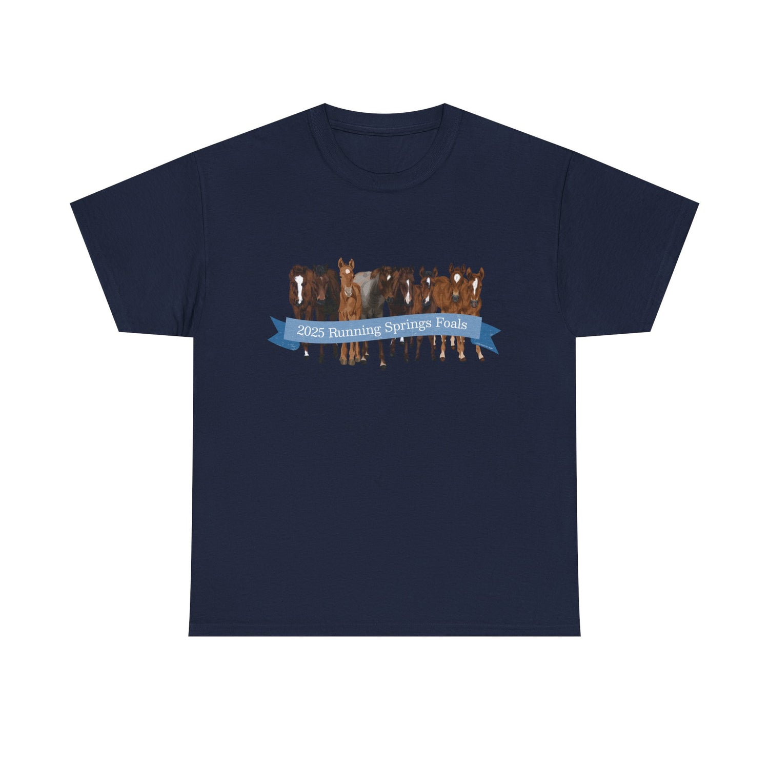 2025 Running Springs Foals T-Shirt by Katie Van Slyke™ Navy