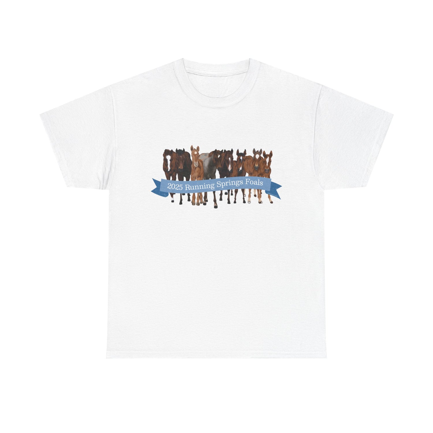 2025 Running Springs Foals T-Shirt by Katie Van Slyke™ White