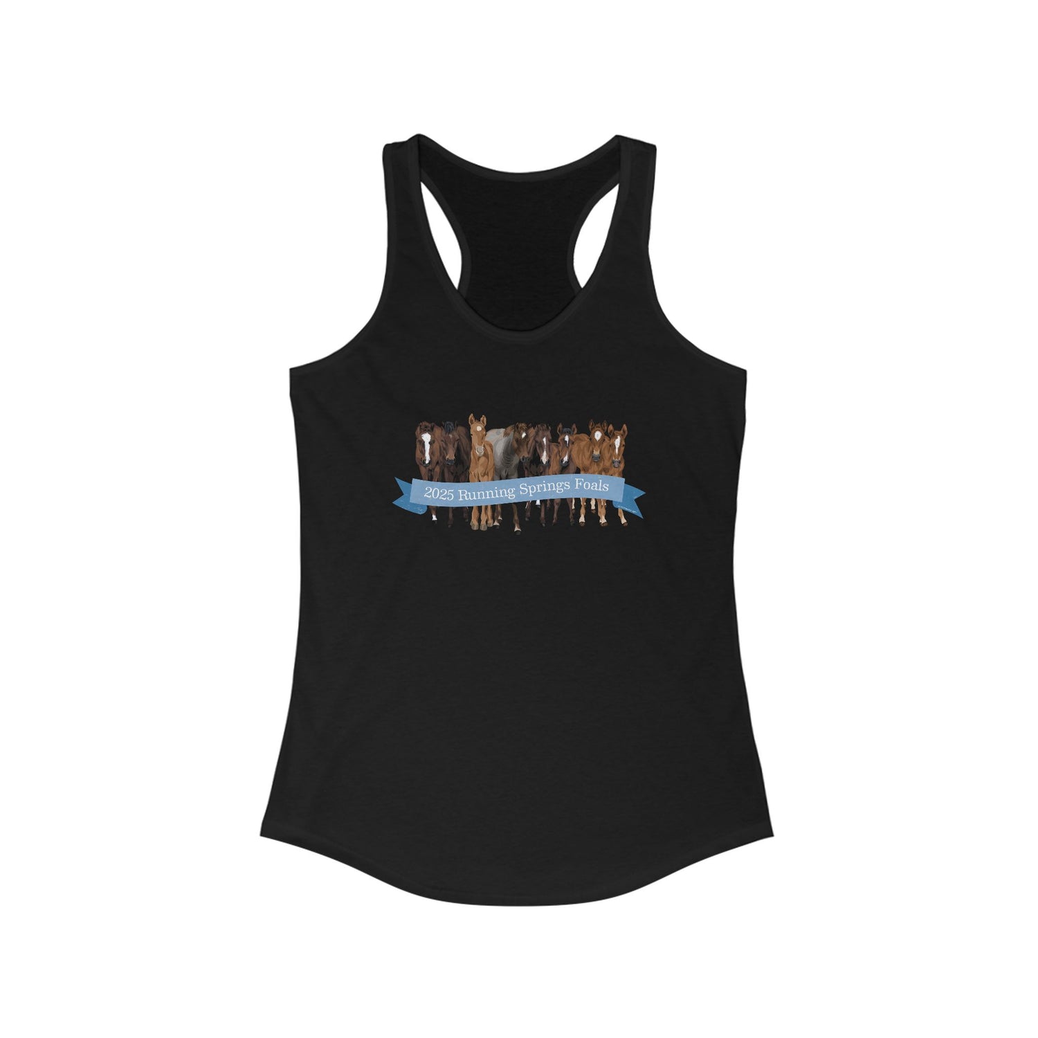 2025 Running Springs Foals Tank by Katie Van Slyke™ Black