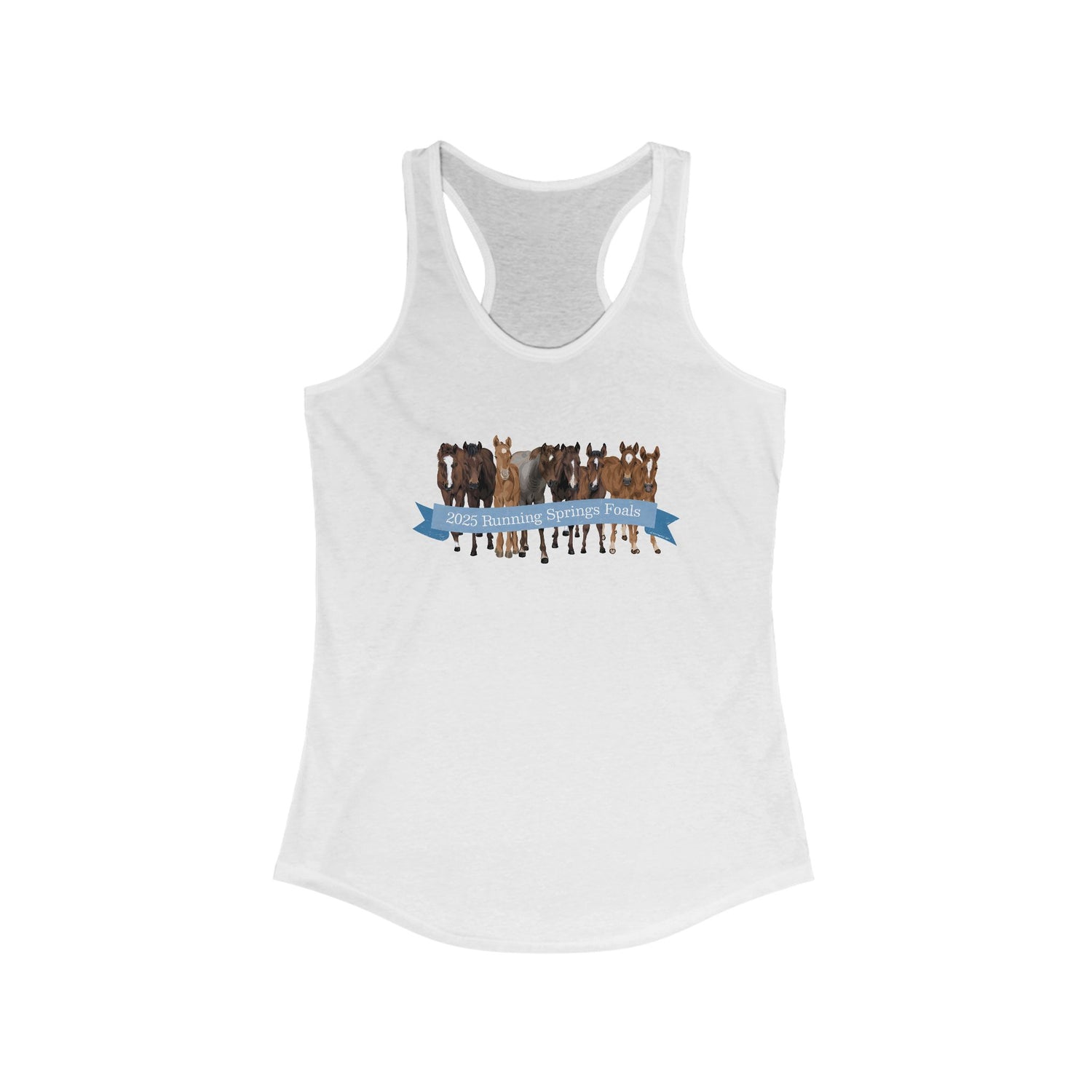 2025 Running Springs Foals Tank by Katie Van Slyke™ White