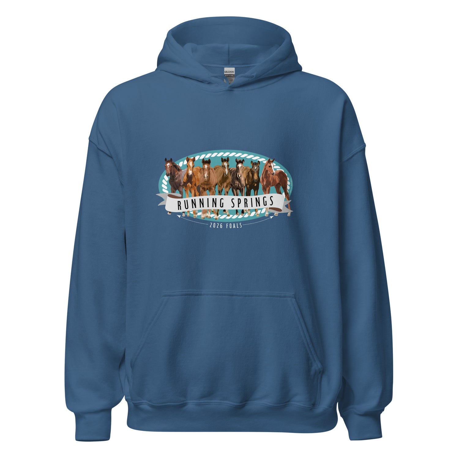 2026 Foals Lineup Hoodie by Katie Van Slyke - Indigo Blue
