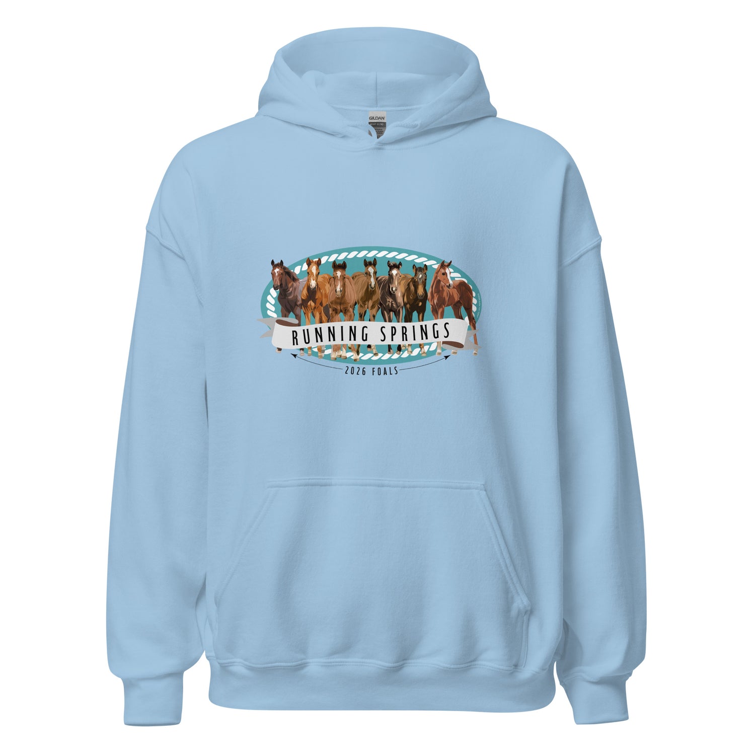 2026 Foals Lineup Hoodie by Katie Van Slyke - Light Blue