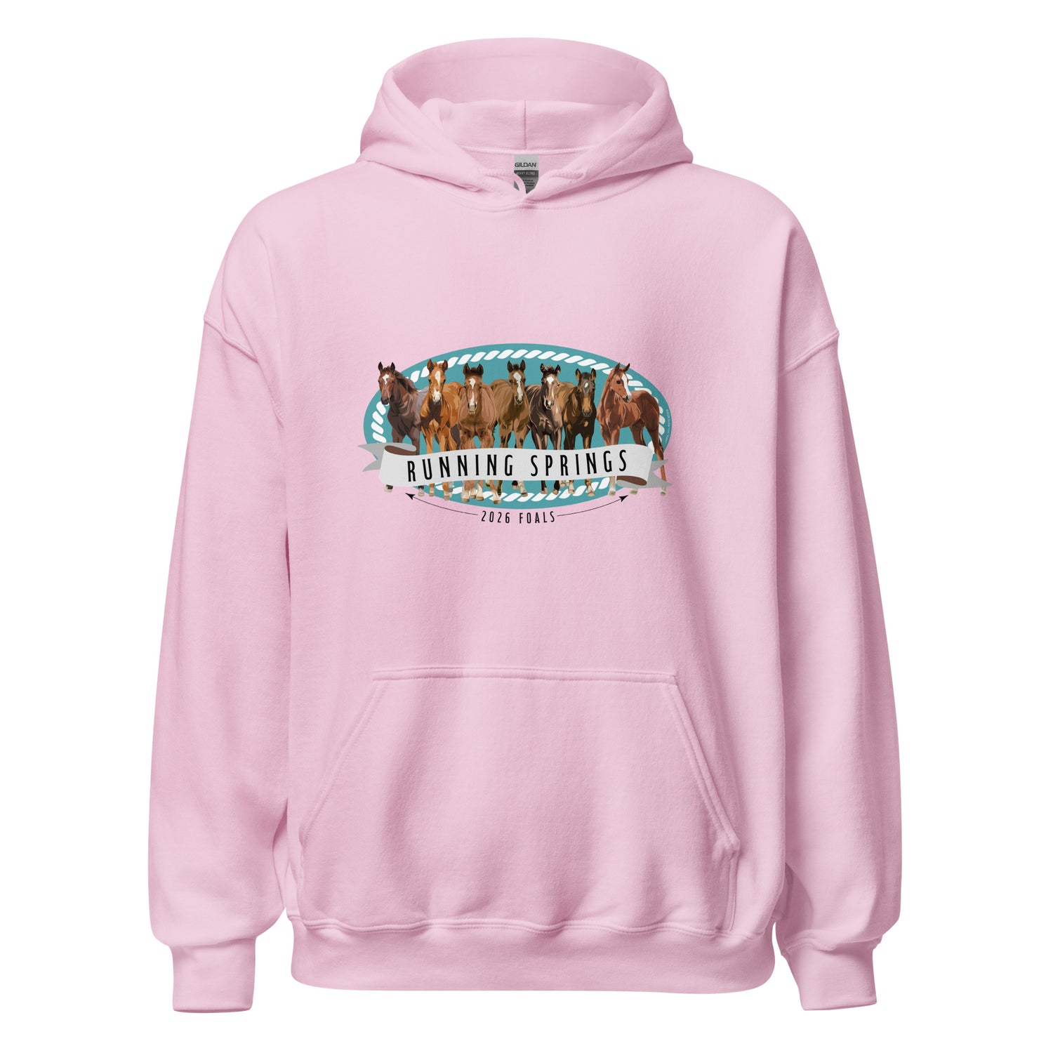 2026 Foals Lineup Hoodie by Katie Van Slyke - Light Pink