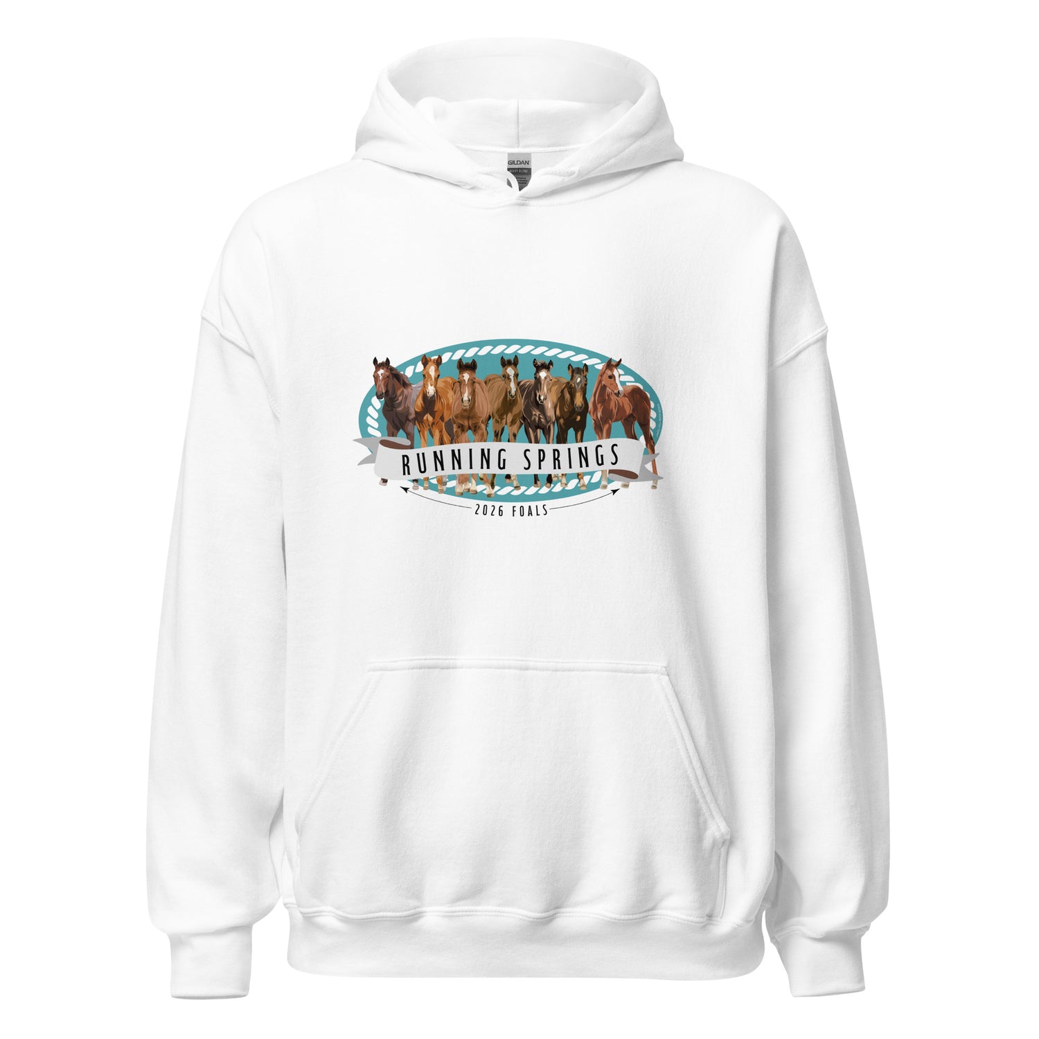 2026 Foals Lineup Hoodie by Katie Van Slyke - White
