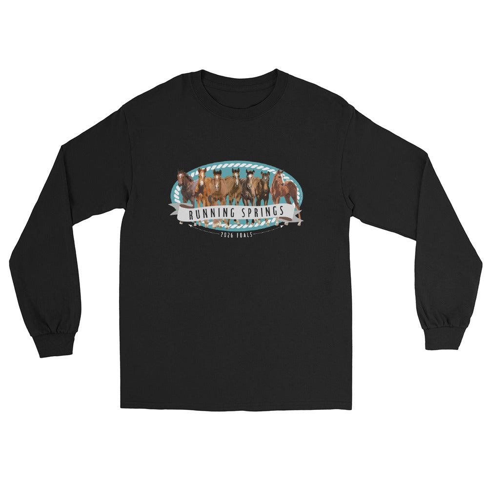 2026 Foals Lineup Long Sleeve T-Shirt by Katie Van Slyke - Black