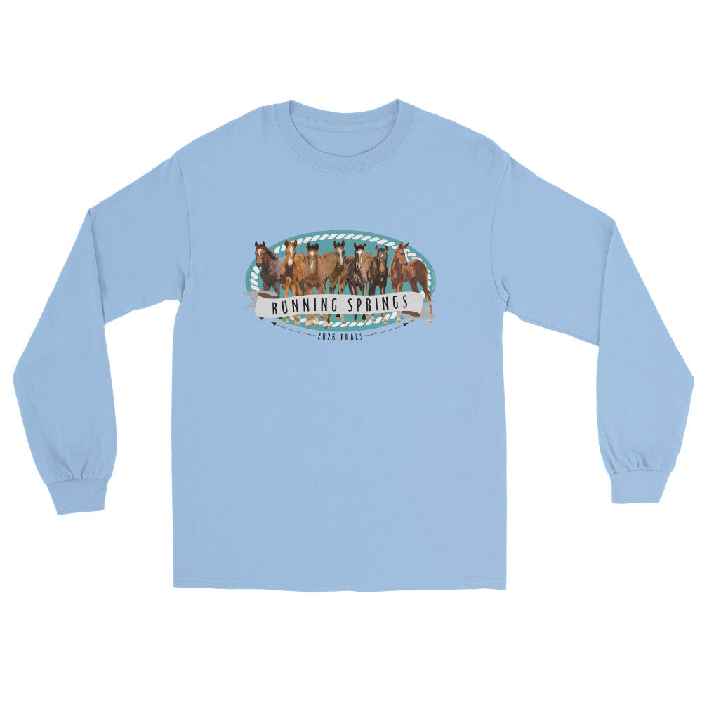 2026 Foals Lineup Long Sleeve T-Shirt by Katie Van Slyke - Light Blue