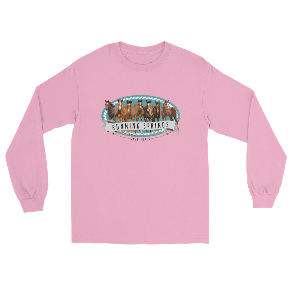 2026 Foals Lineup Long Sleeve T-Shirt by Katie Van Slyke - Light Pink
