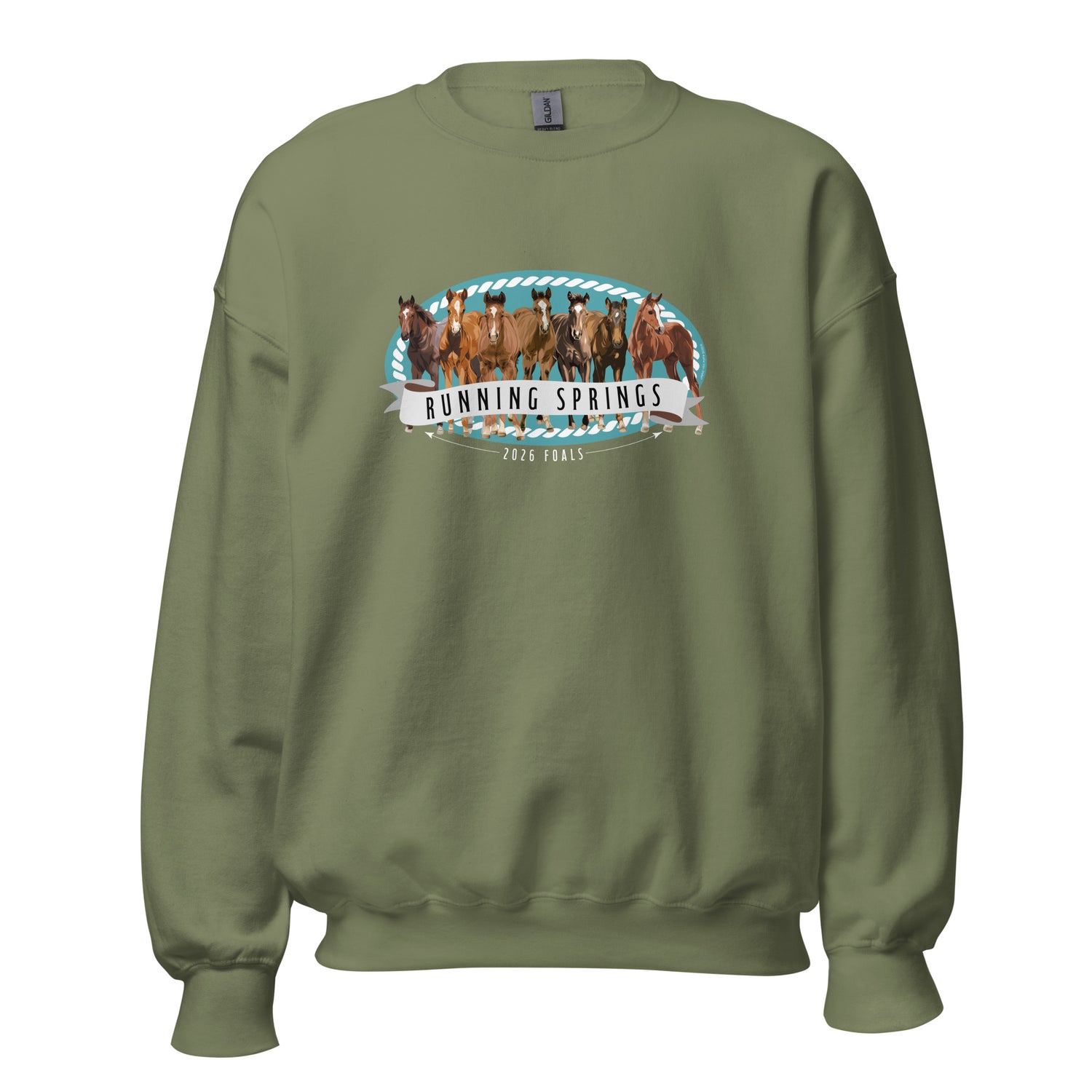 2026 Foals Lineup Sweatshirt by Katie Van Slyke - Military Green
