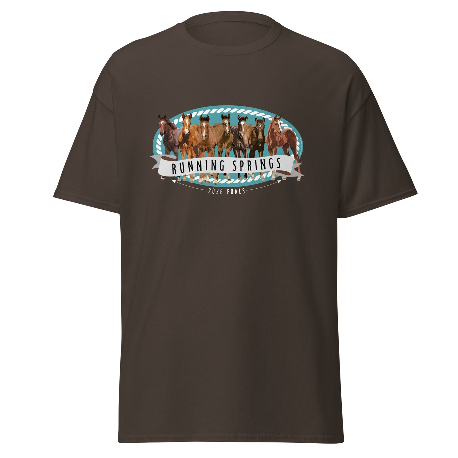 2026 Foals Lineup T-Shirt by Katie Van Slyke - Dark Chocolate