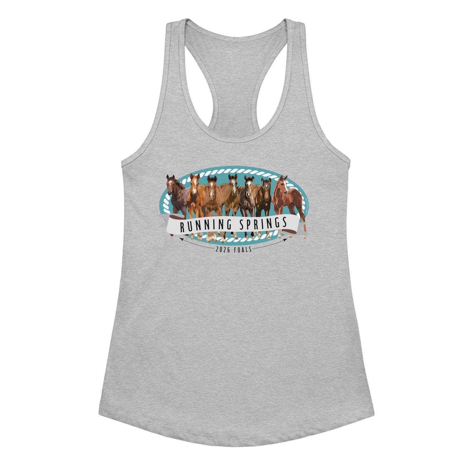 2026 Foals Lineup Tank by Katie Van Slyke - Heather Gray