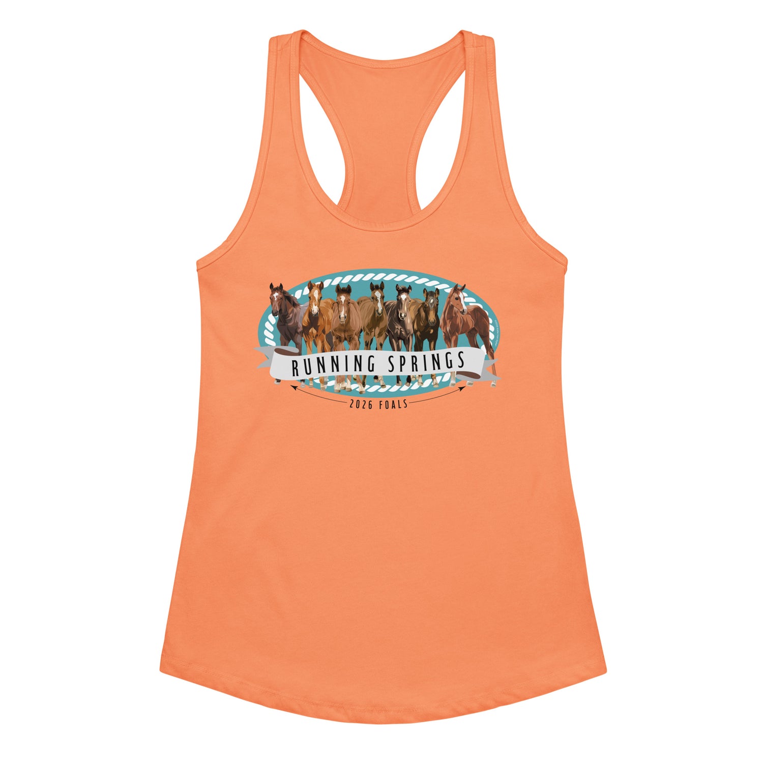 2026 Foals Lineup Tank by Katie Van Slyke - Light Orange