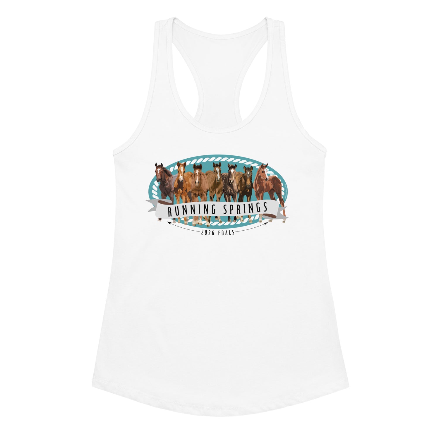 2026 Foals Lineup Tank by Katie Van Slyke - White