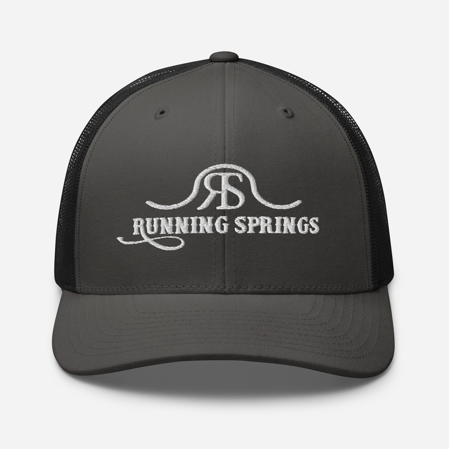 2026 Running Springs Trucker Hat by Katie Van Slyke® Charcoal/Black