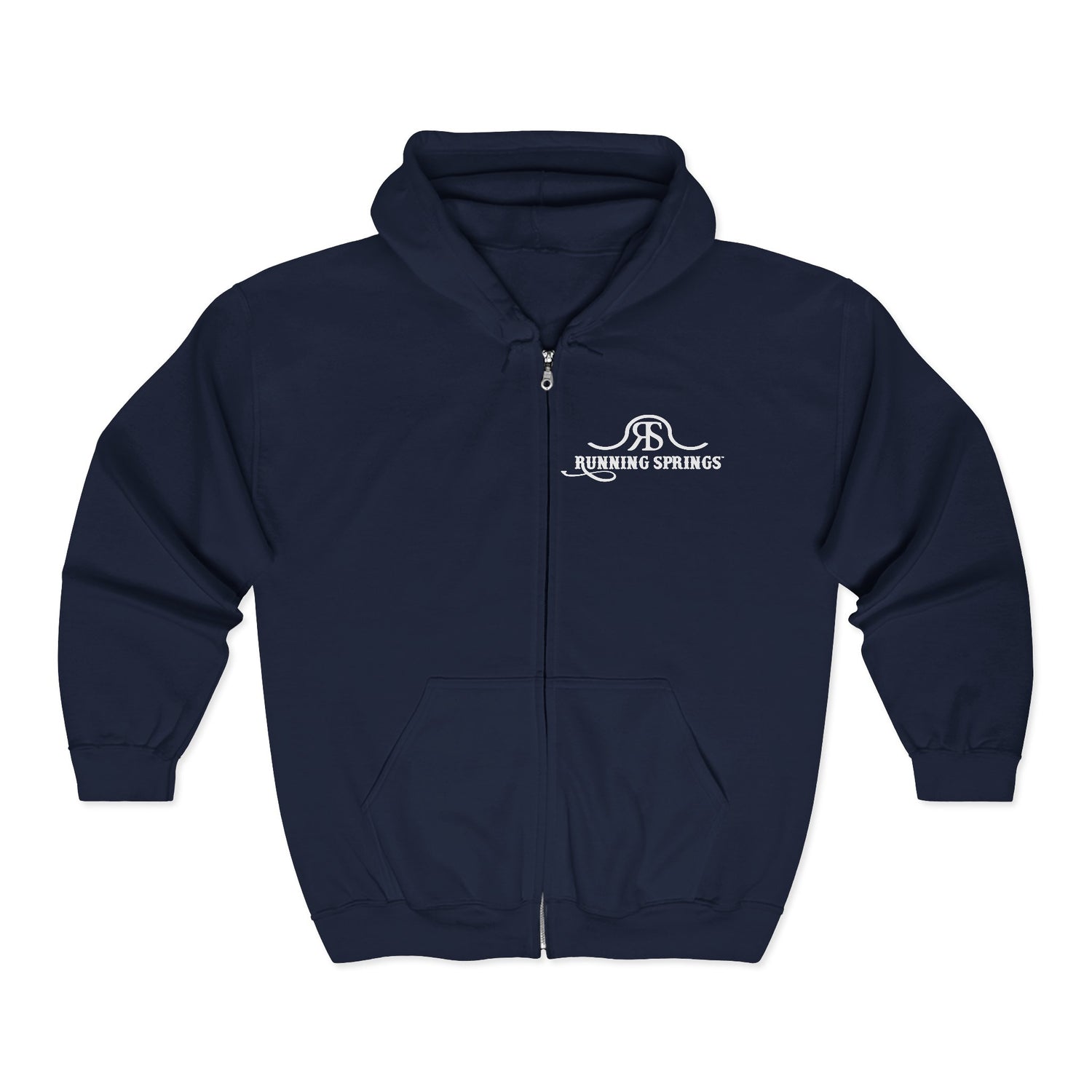 2026 Running Springs Zip-Up Hoodie by Katie Van Slyke® Navy
