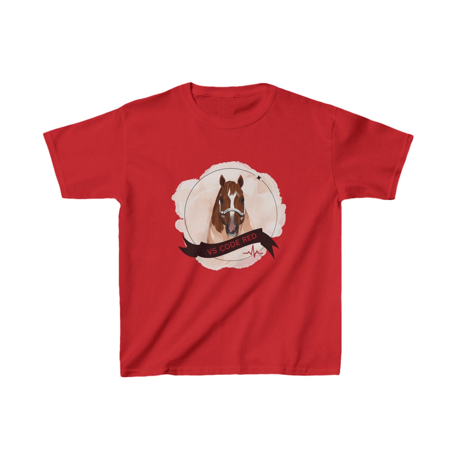 VS Code Red Kids T-Shirt by Katie Van Slyke