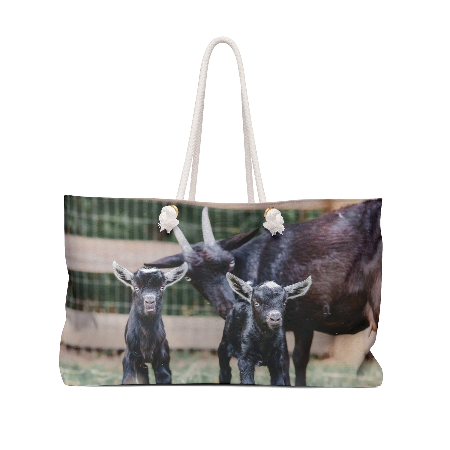 Mini Goats Weekender Bag by Katie Van Slyke