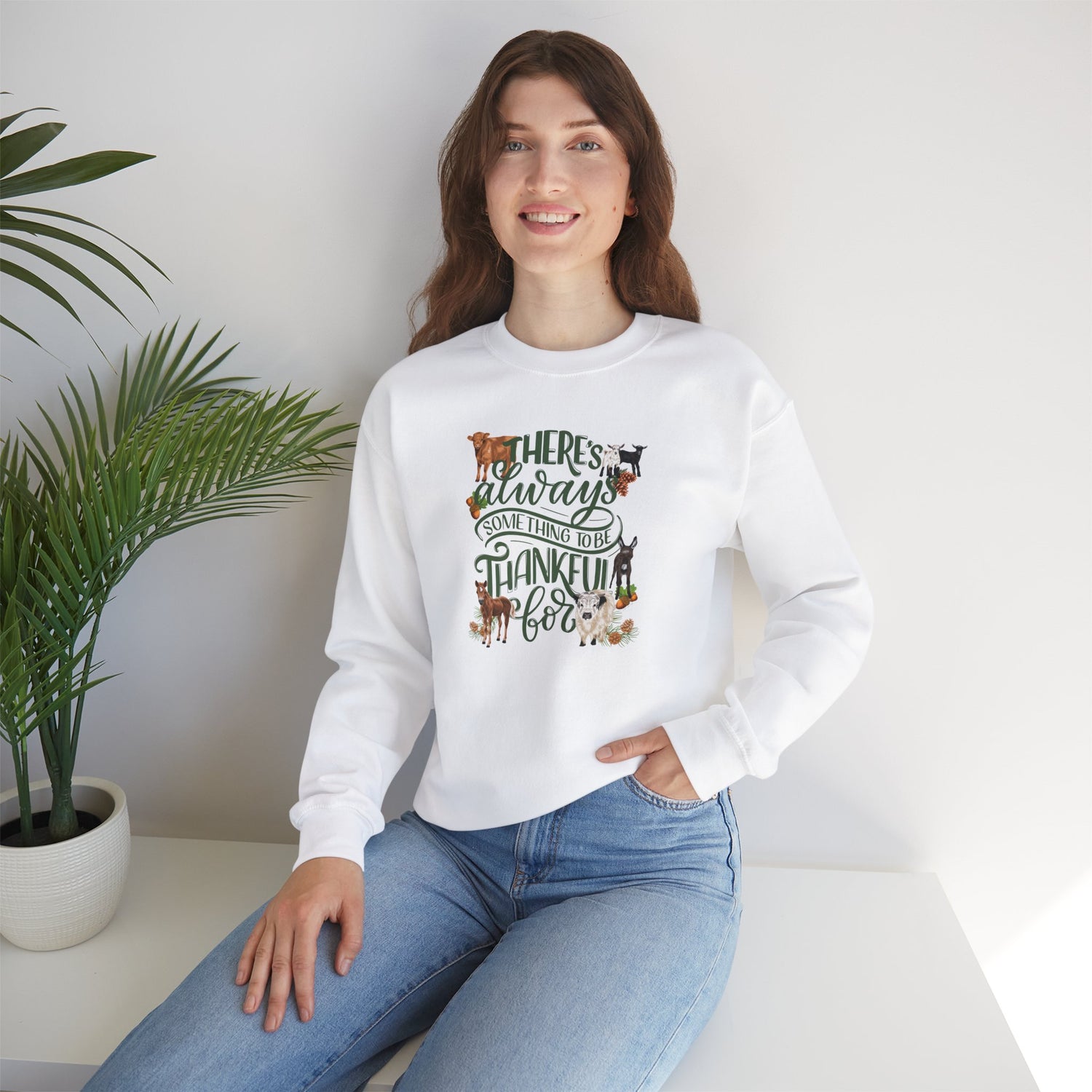 Mini Thanks Sweatshirt by Katie Van Slyke