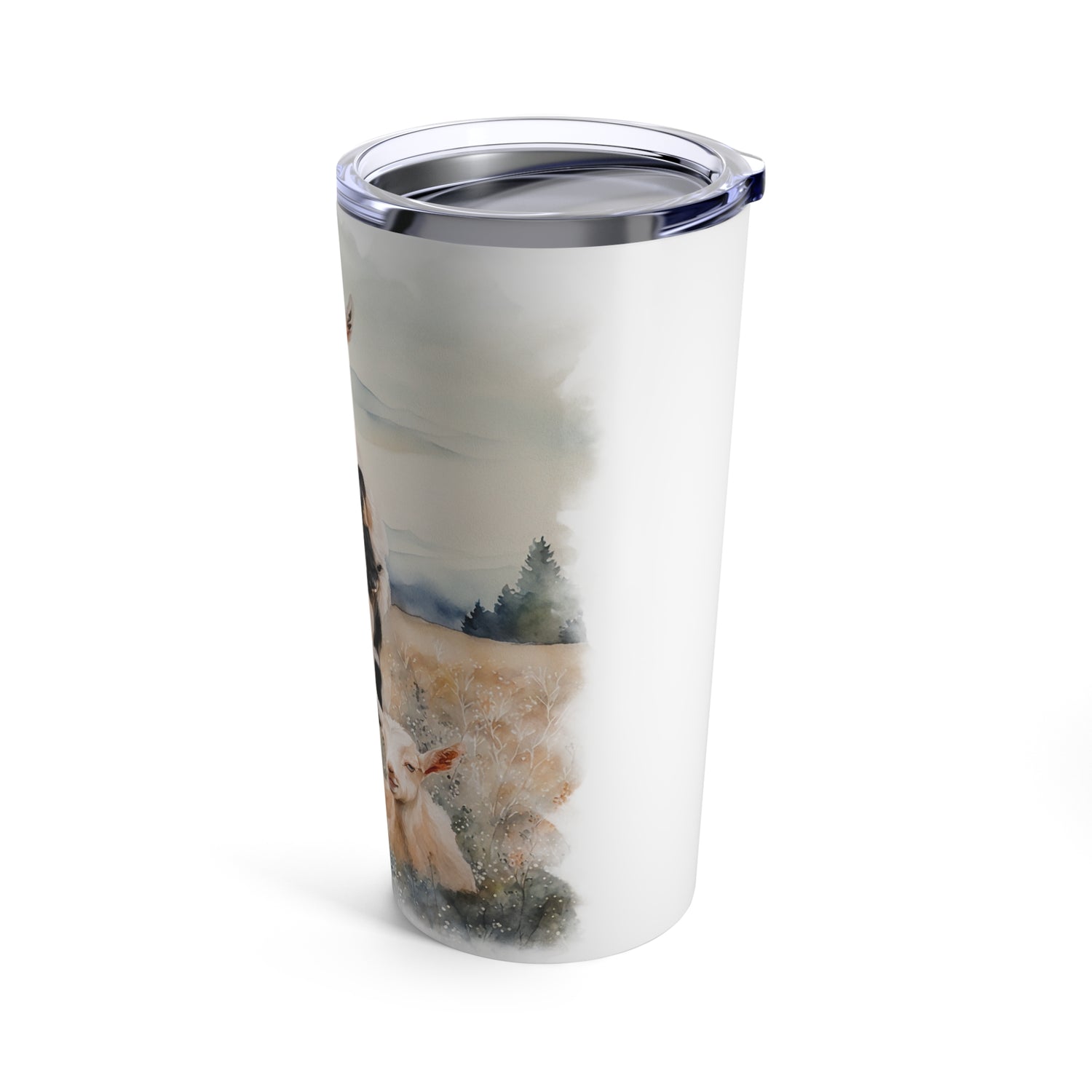 Goats Watercolor Tumbler by Katie Van Slyke