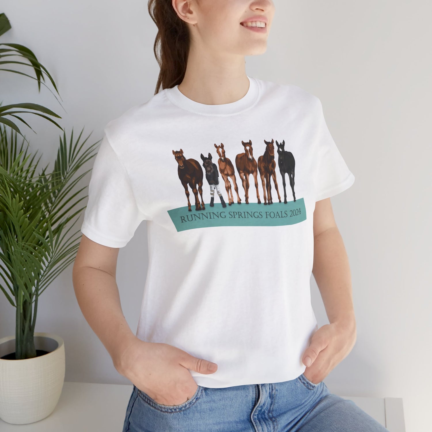 Running Springs 2024 Foals T-Shirt by Katie Van Slyke