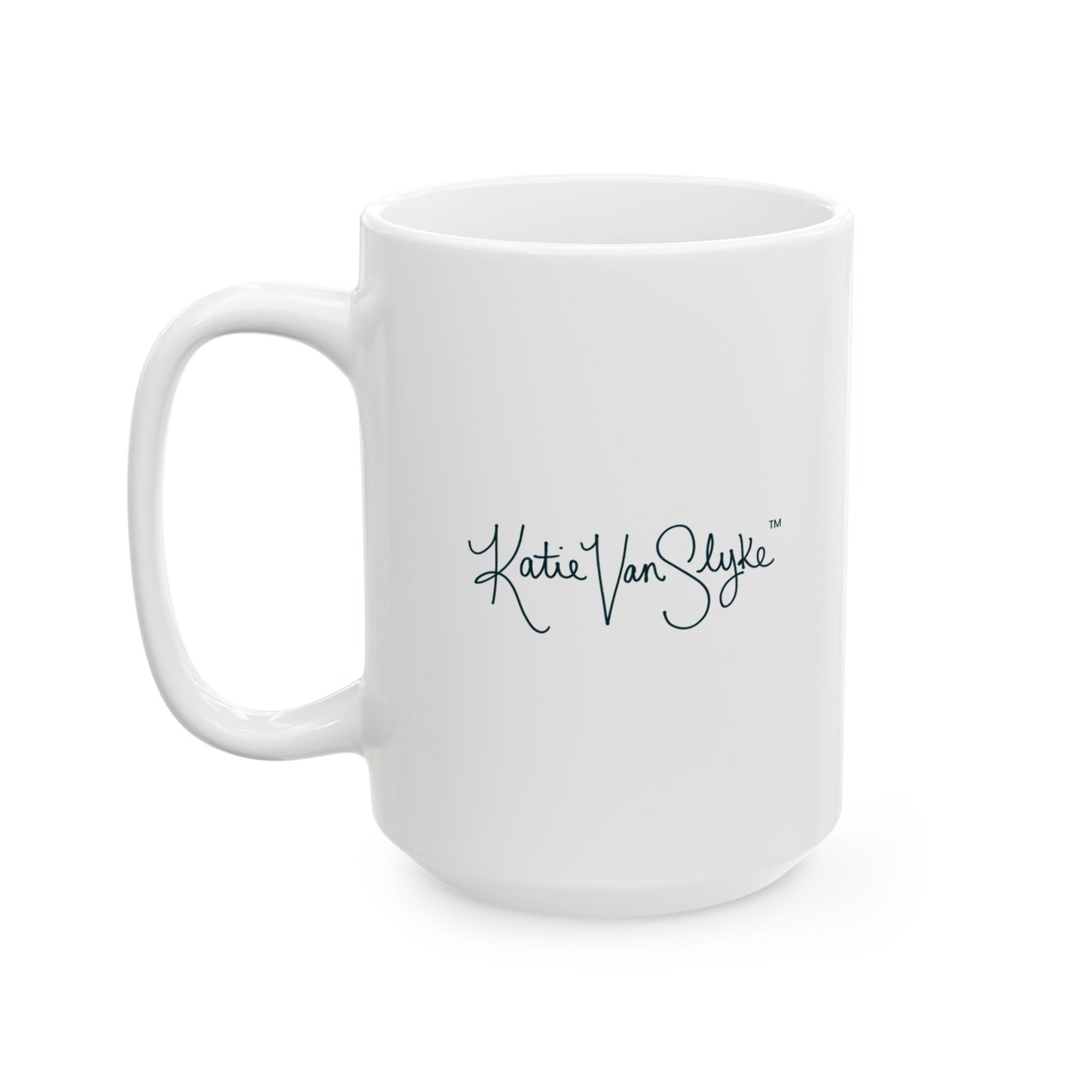 Messy Hair Don't Care Mug by Katie Van Slyke