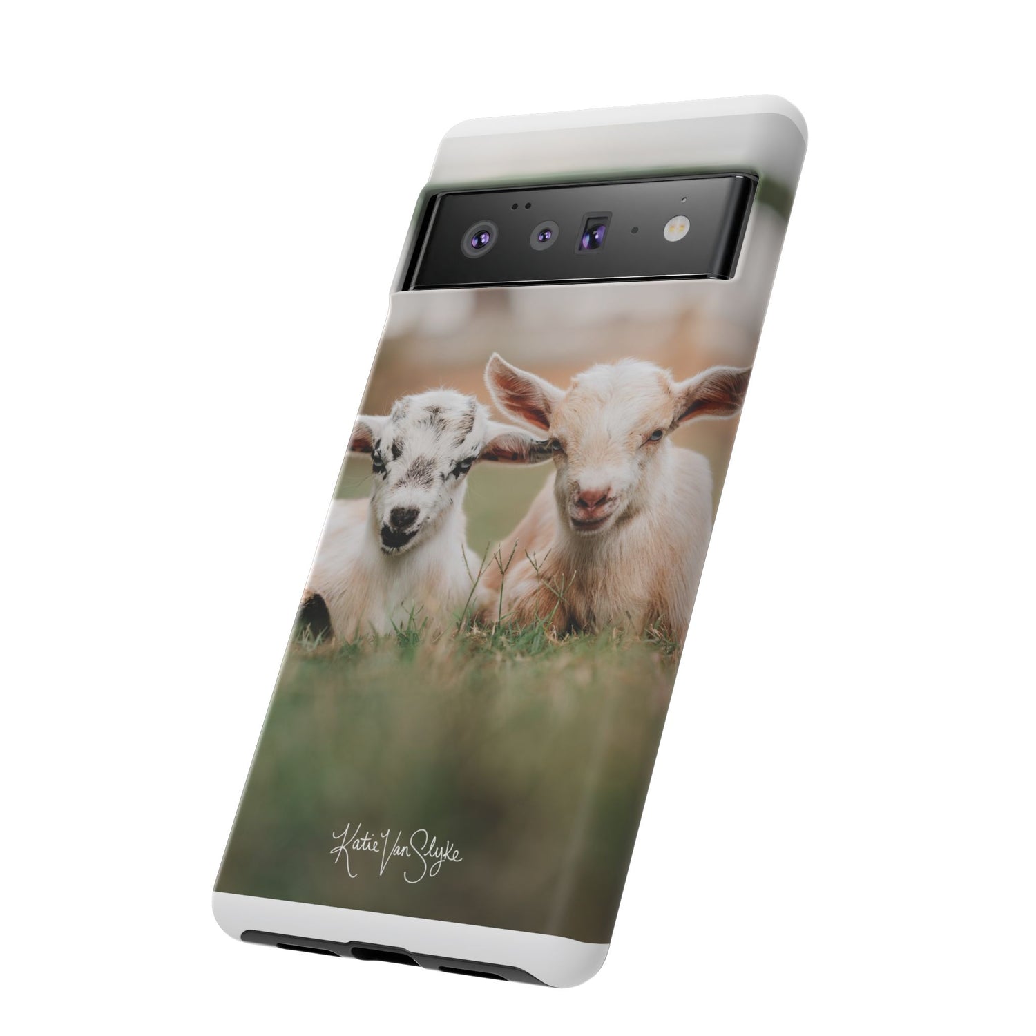 Mini Goats Phone Cases by Katie Van Slyke