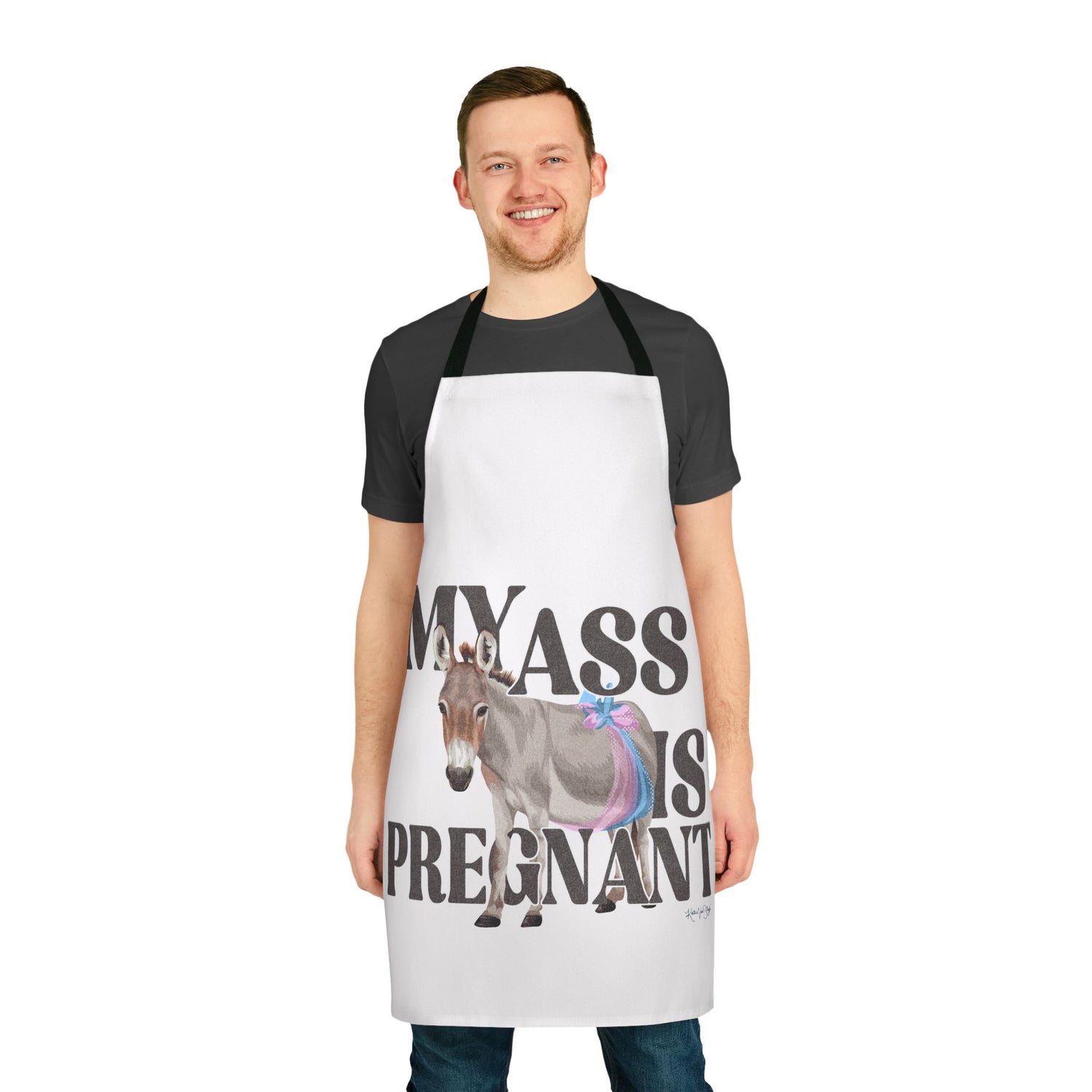 My Ass is Pregnant Apron by Katie Van Slyke