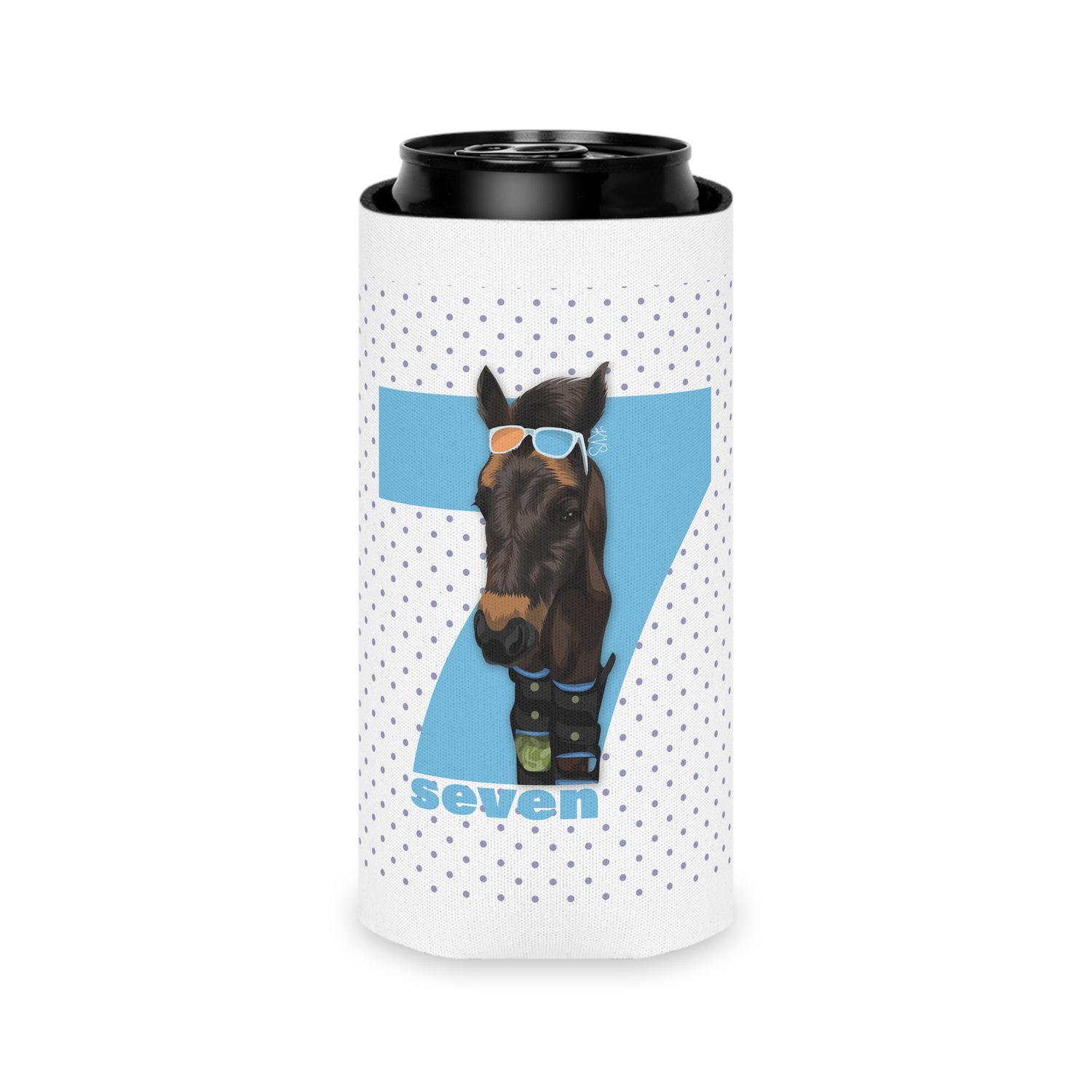 Shady Seven Koozie by Katie Van Slyke