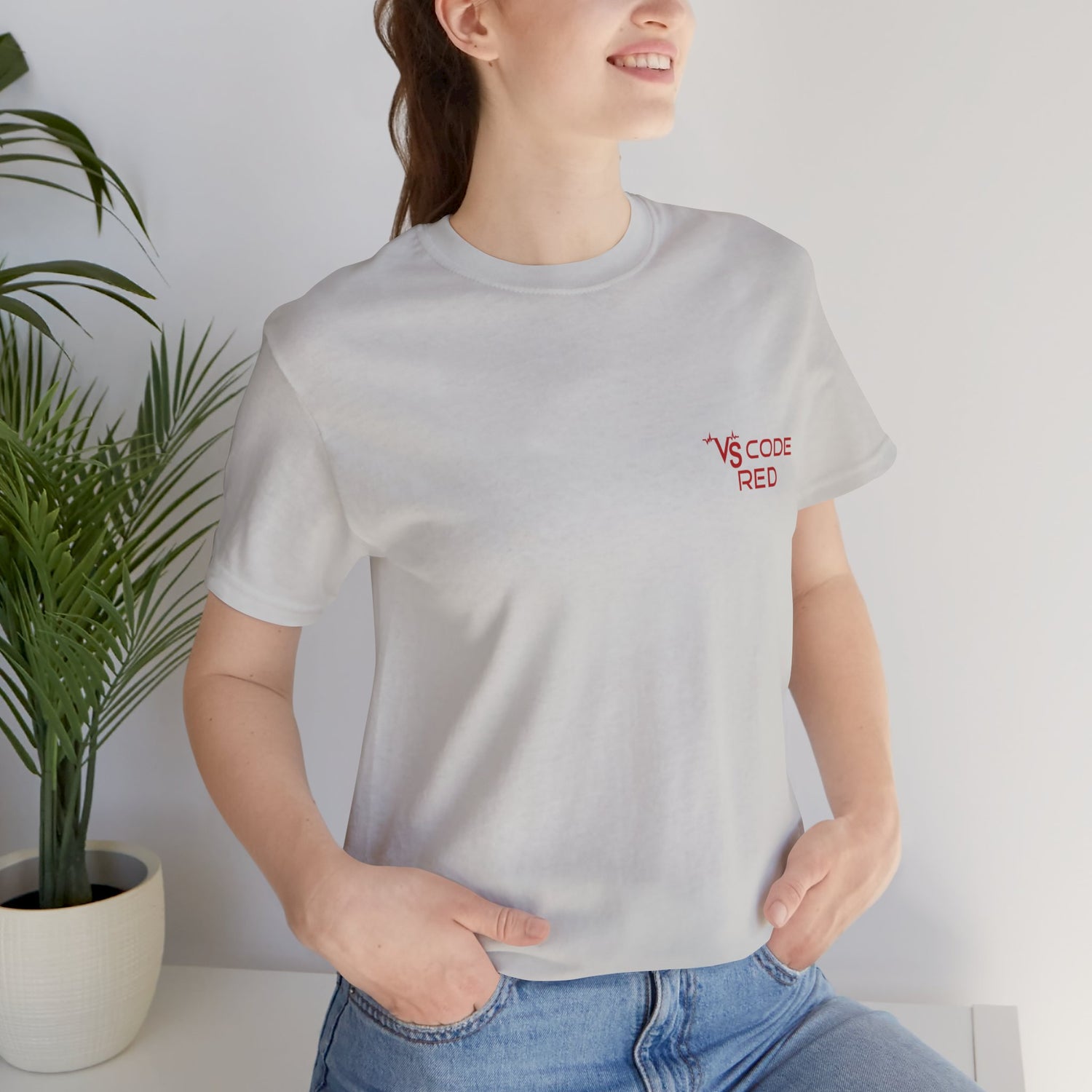 VS Code Red T-Shirt by Katie Van Slyke