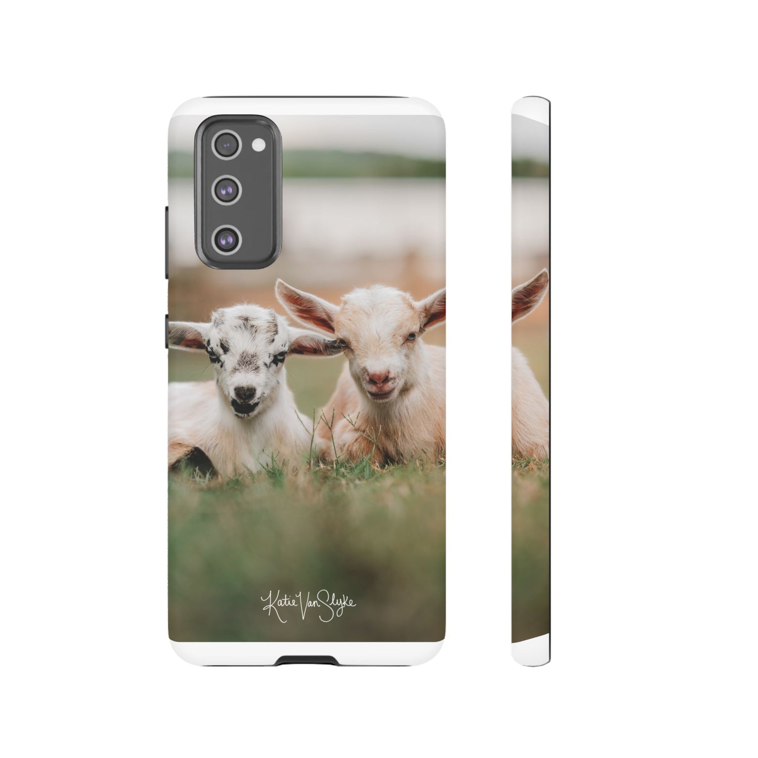 Mini Goats Phone Cases by Katie Van Slyke