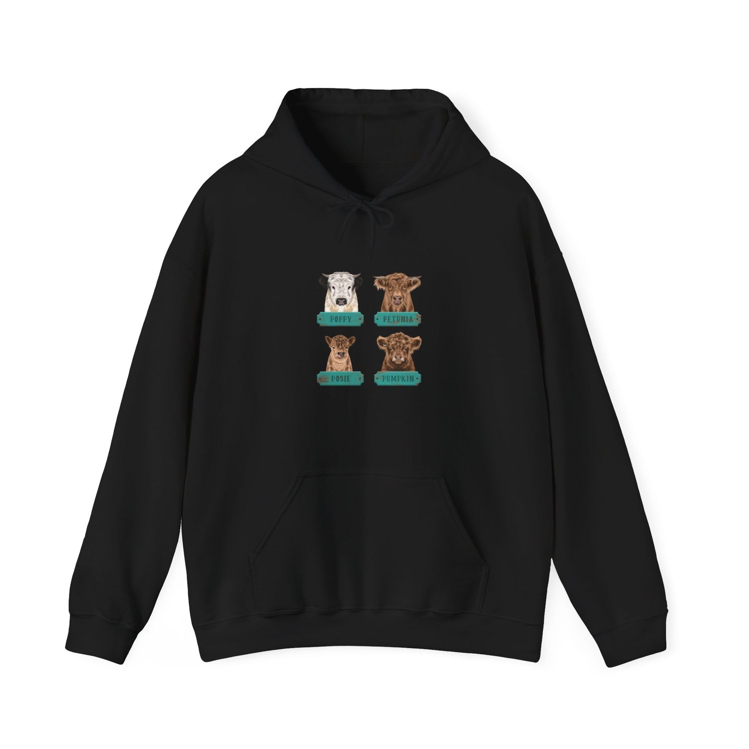 Mini Cows Hoodie by Katie Van Slyke