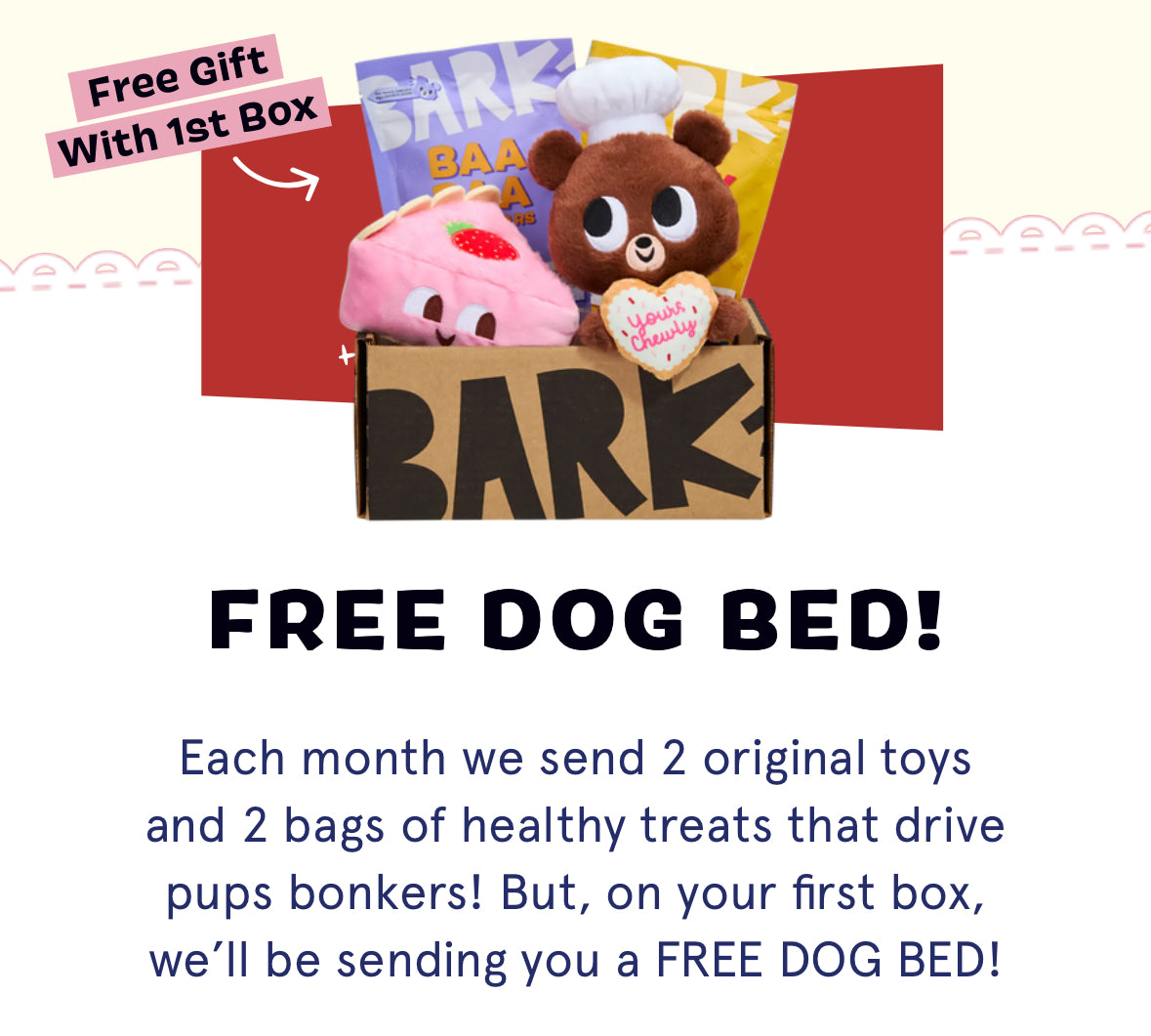 Bark Box Free Bed Deal