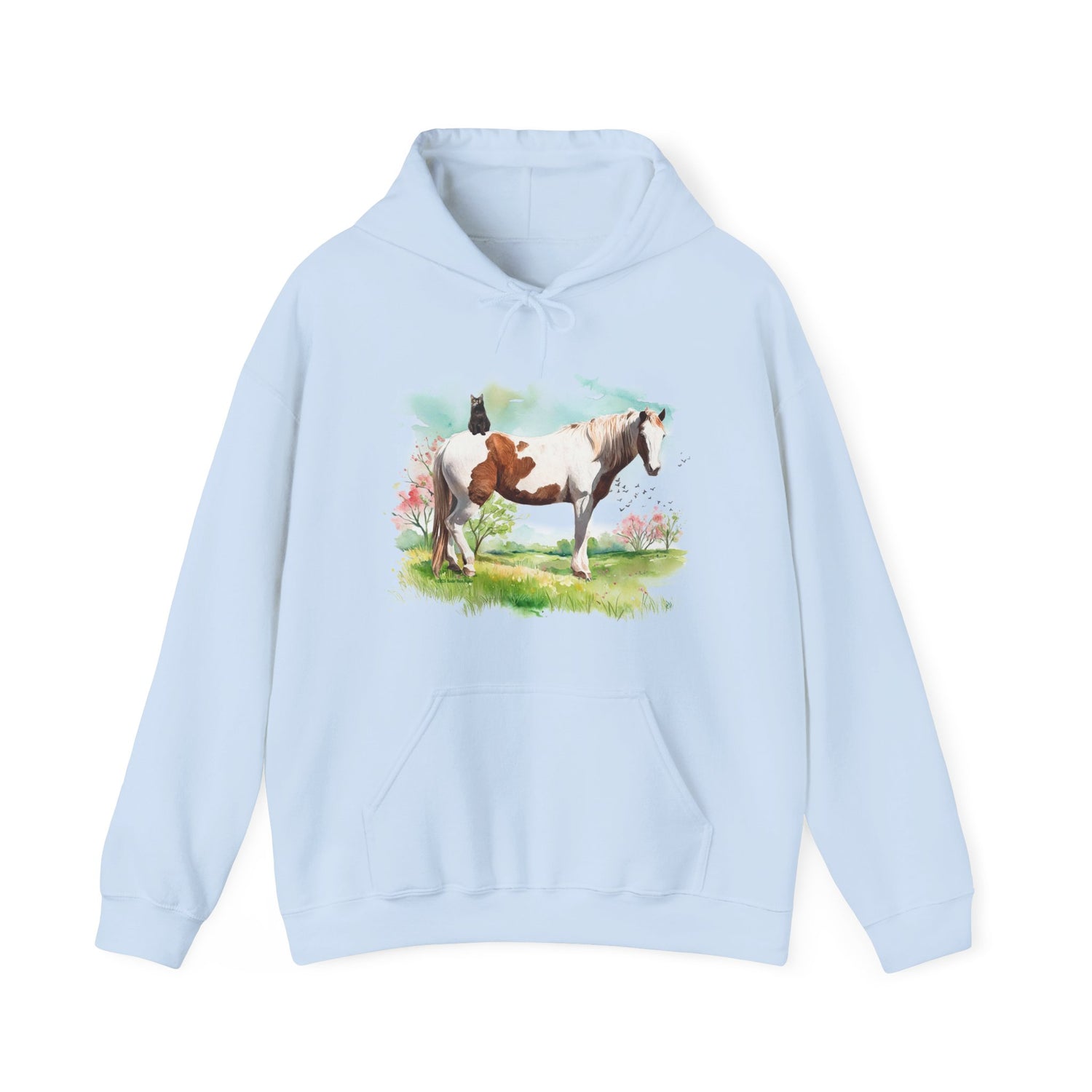 Bo and Salem Hoodie by Katie Van Slyke™ Light Blue