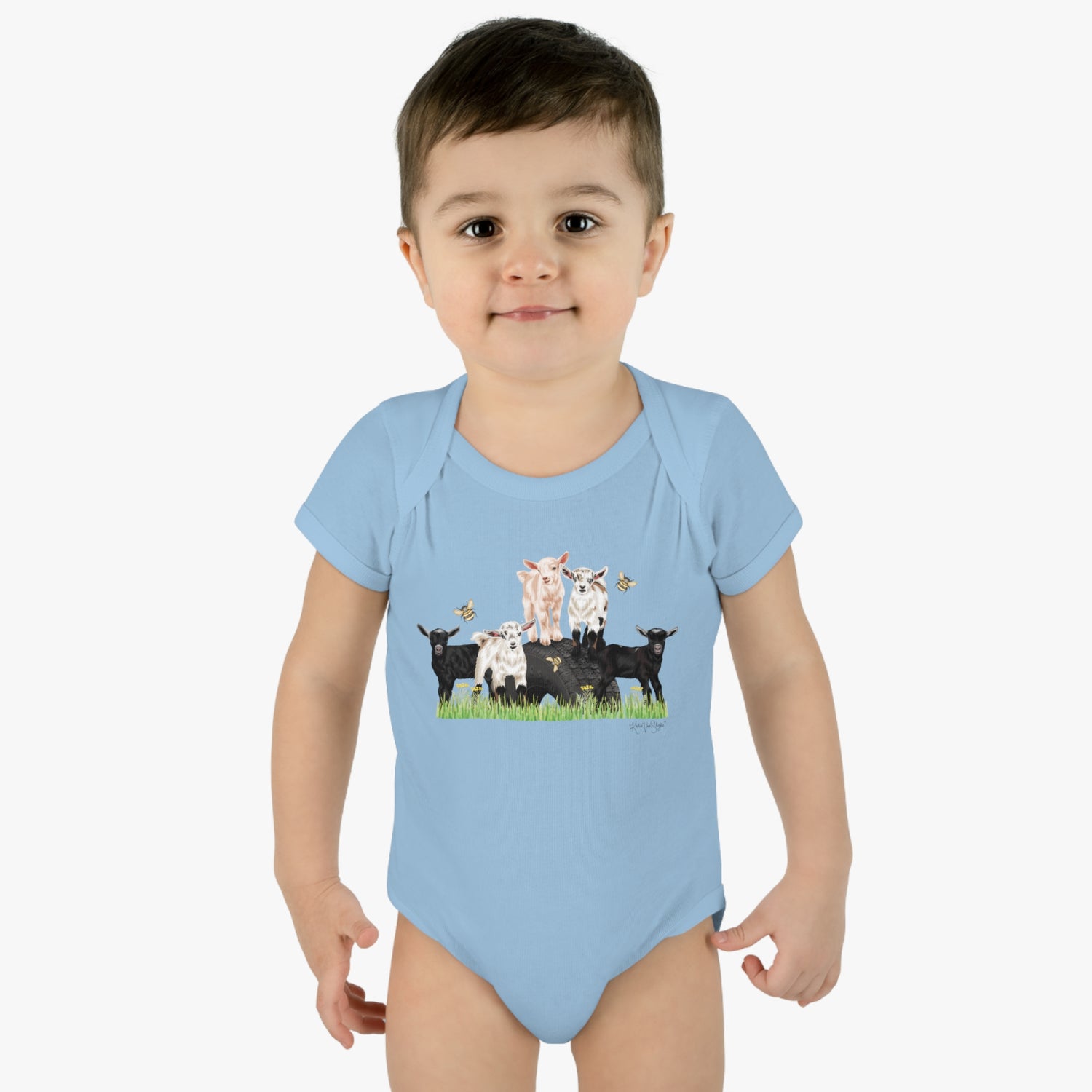 Busy Little Bees Onesie by Katie Van Slyke