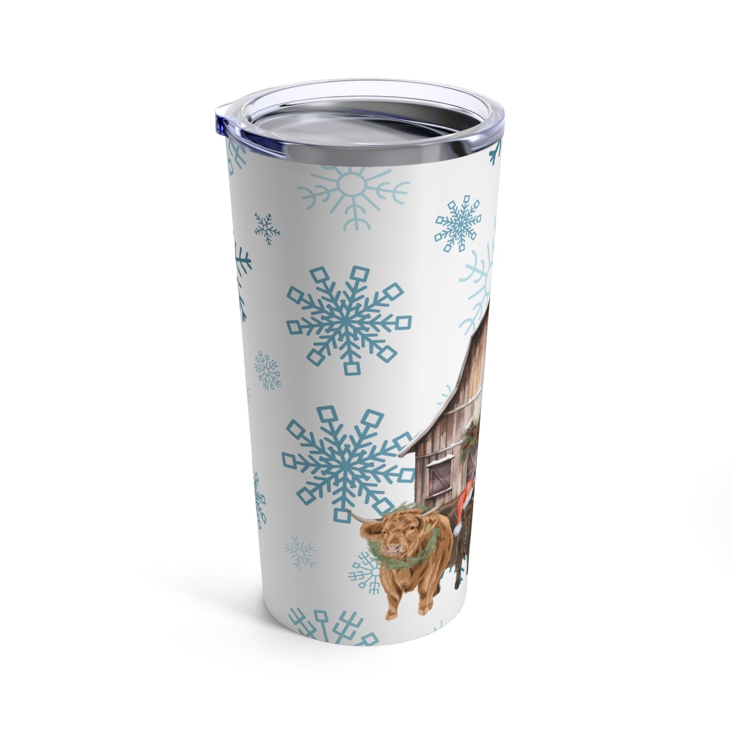 Christmas Cows Tumbler by Katie Van Slyke