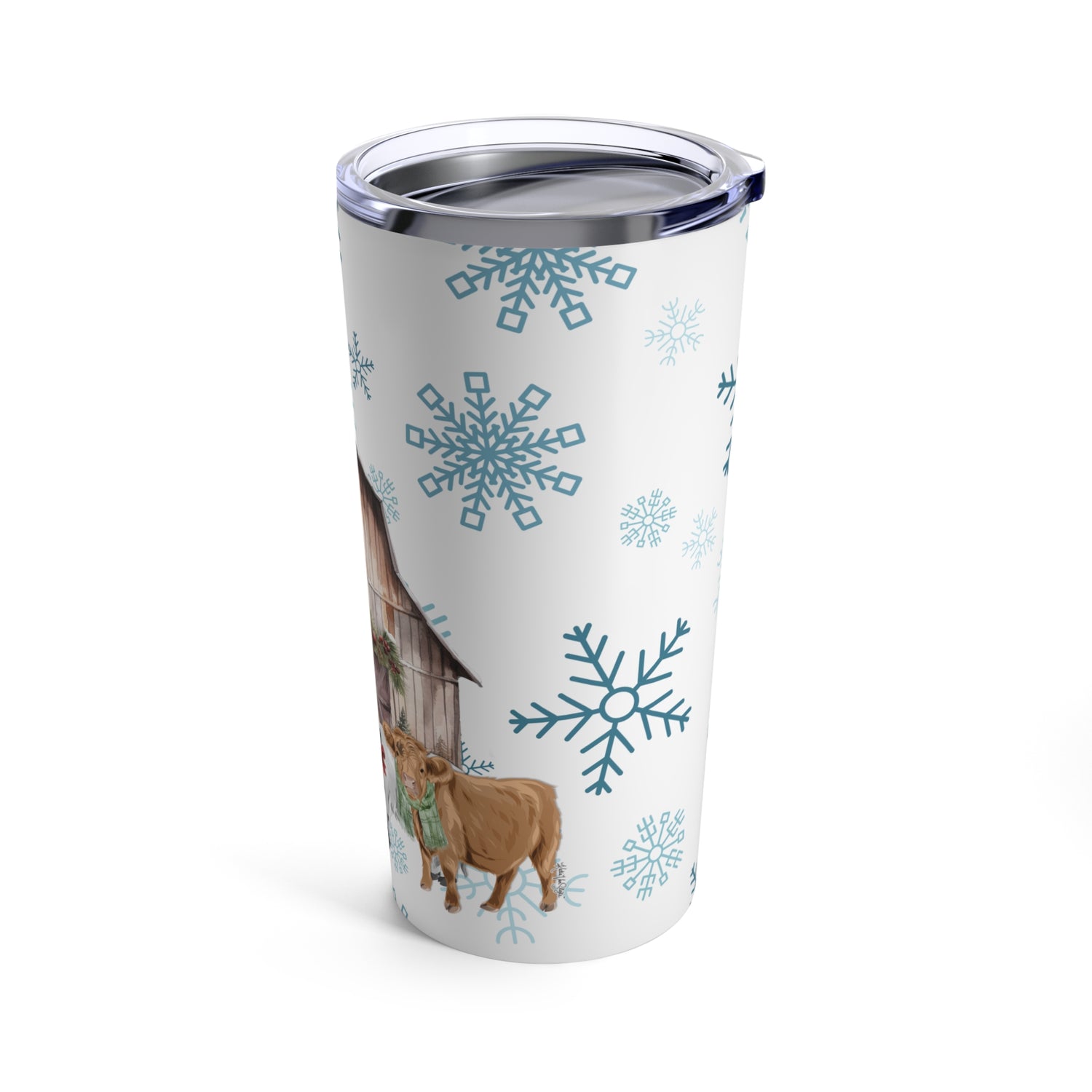 Christmas Cows Tumbler by Katie Van Slyke