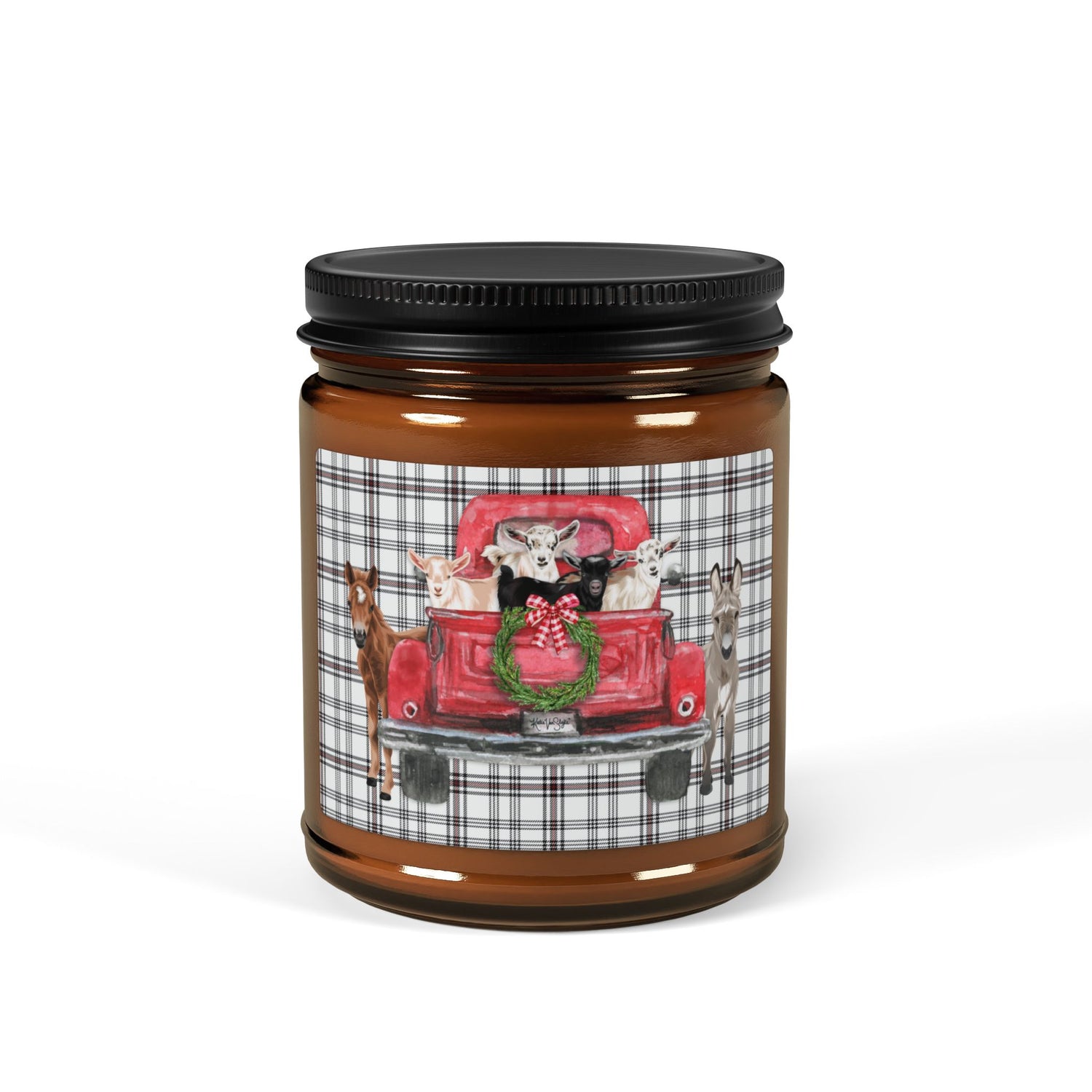 Country Christmas Candle by Katie Van Slyke