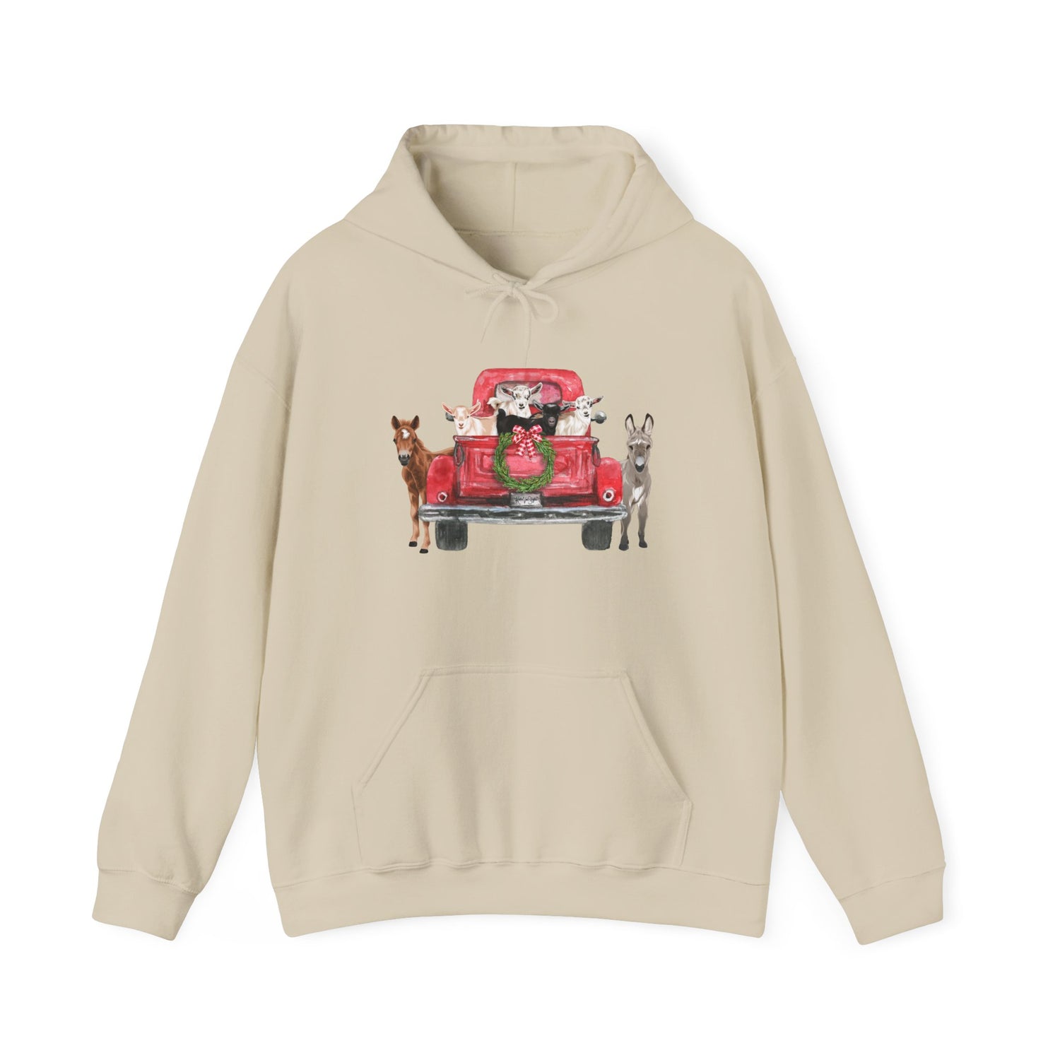 Country Christmas Hoodie by Katie Van Slyke