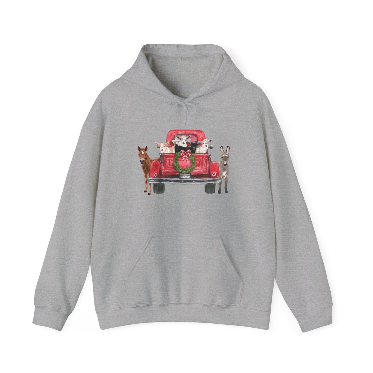 Country Christmas Hoodie by Katie Van Slyke