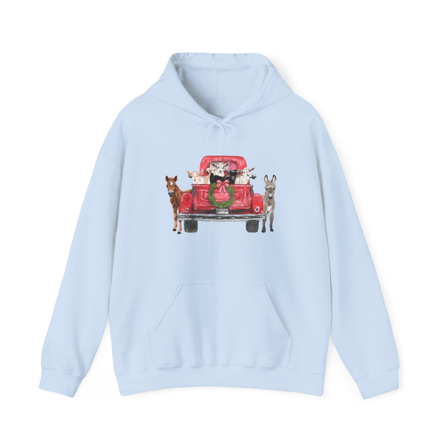 Country Christmas Hoodie by Katie Van Slyke