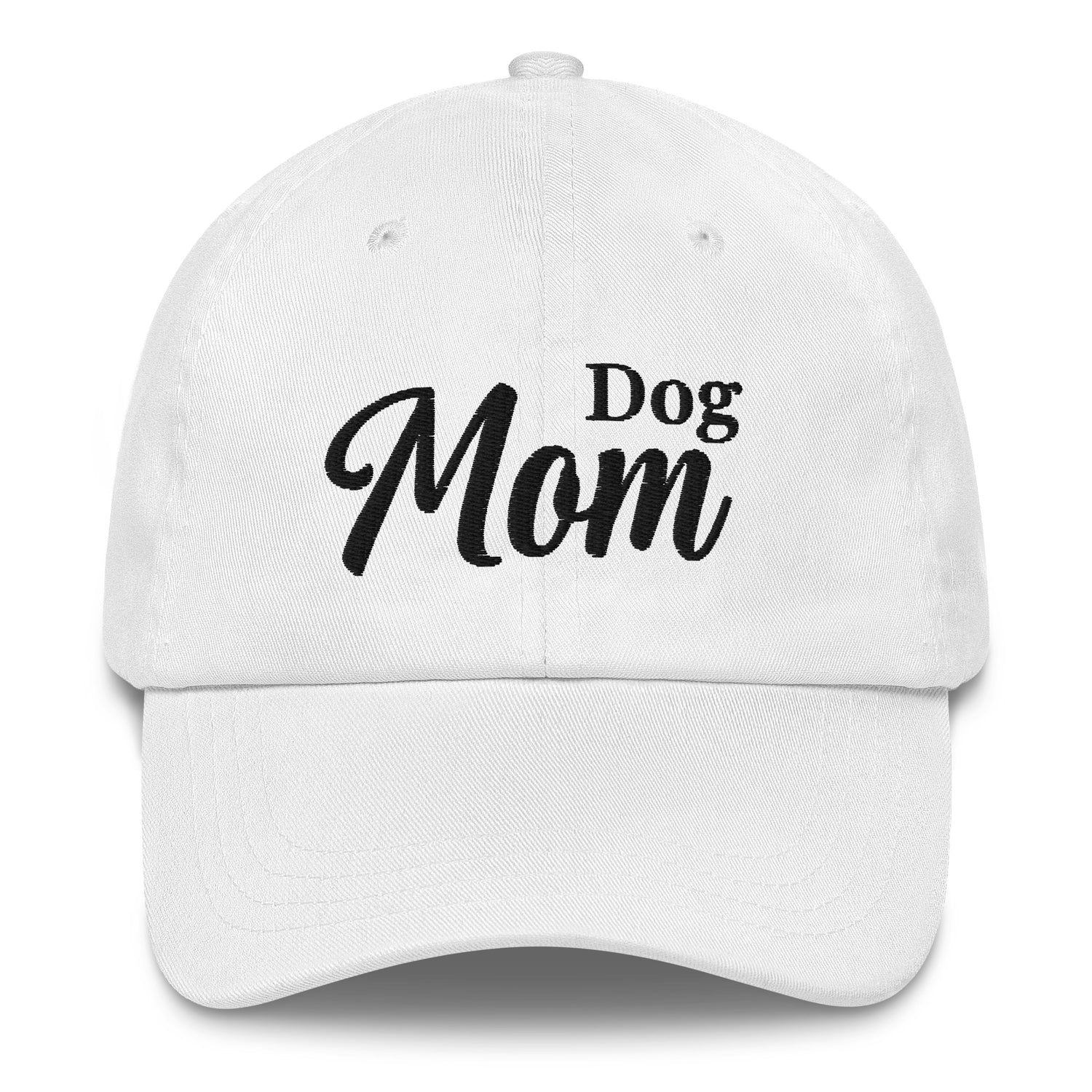 Dog Mom Hat by Katie Van Slyke - white