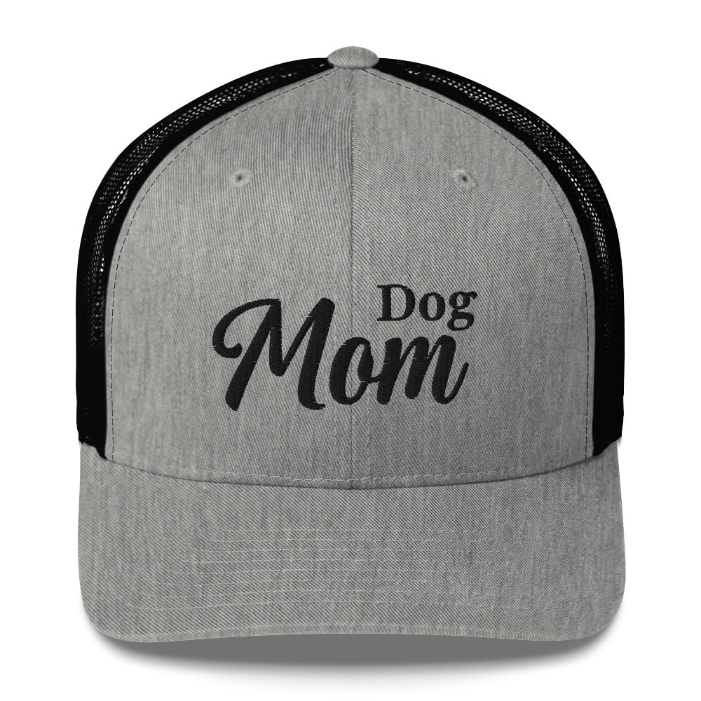 Dog Mom Trucker Hat by Katie Van Slyke - heather/black