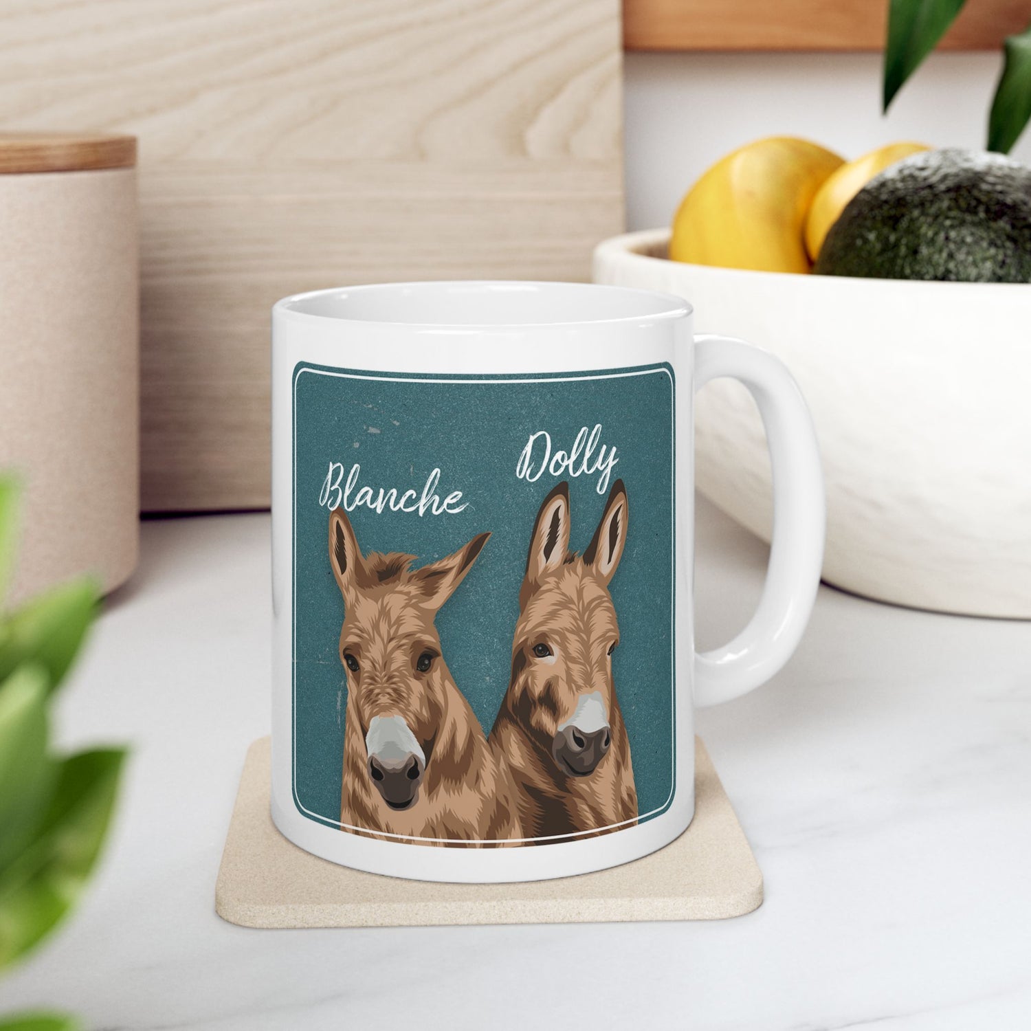 Dolly & Blanche Mug by Katie Van Slyke