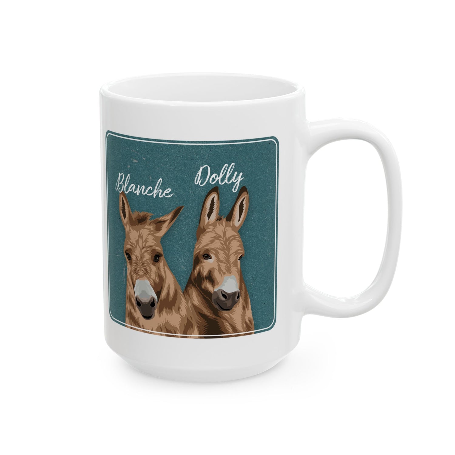 Dolly & Blanche Mug by Katie Van Slyke