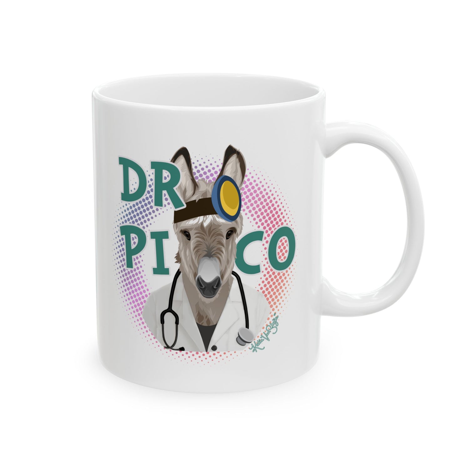 Dr. Pico Mugs by Katie Van Slyke