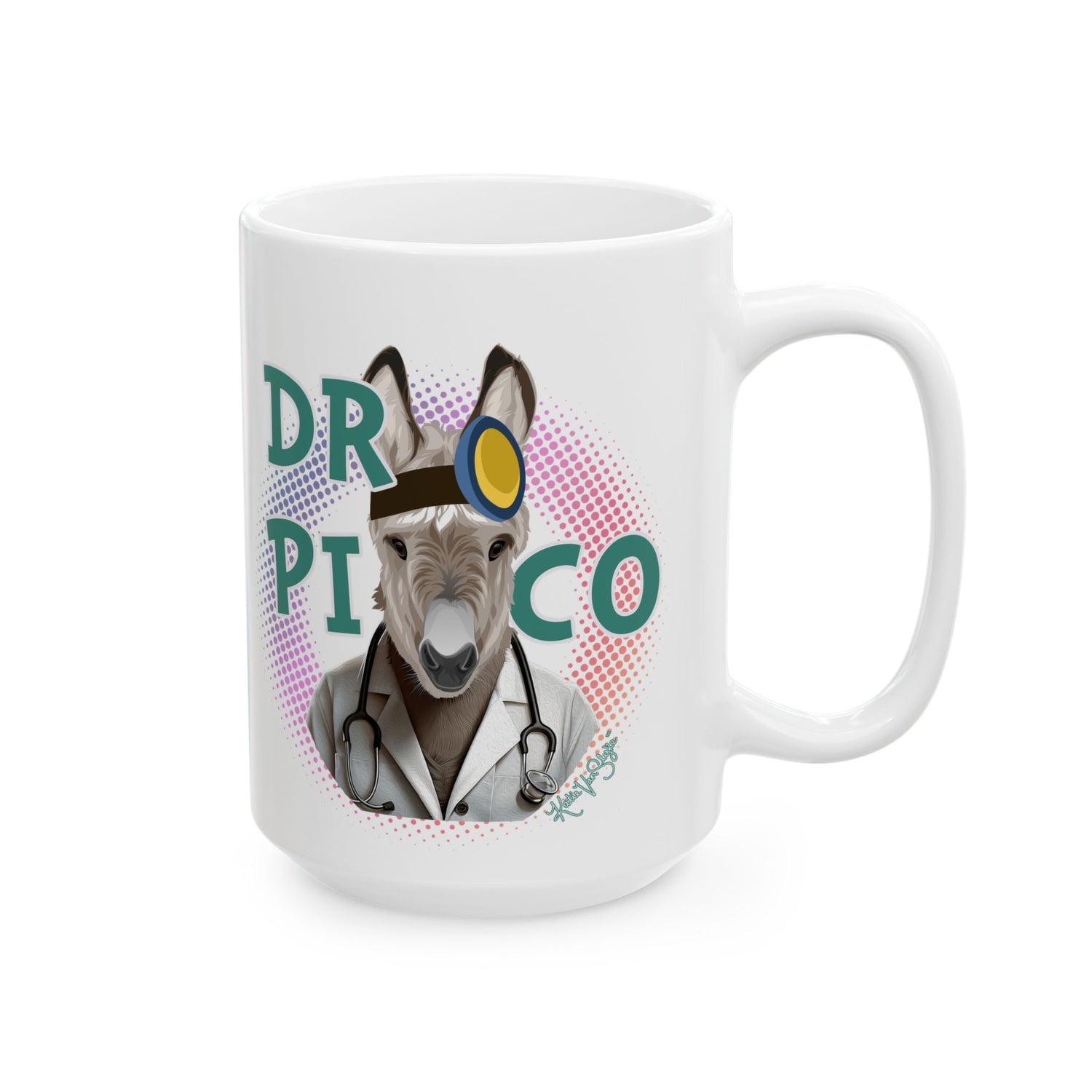 Dr. Pico Mugs by Katie Van Slyke