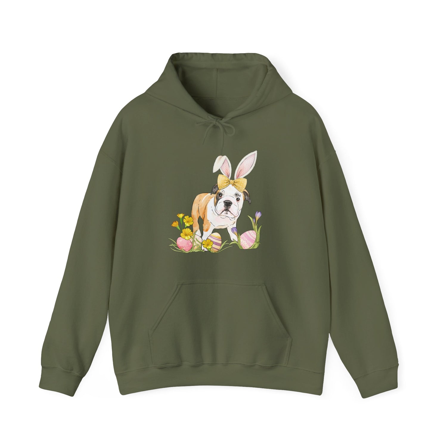 Easter Frankie Hoodie by Katie Van Slyke® Military Green