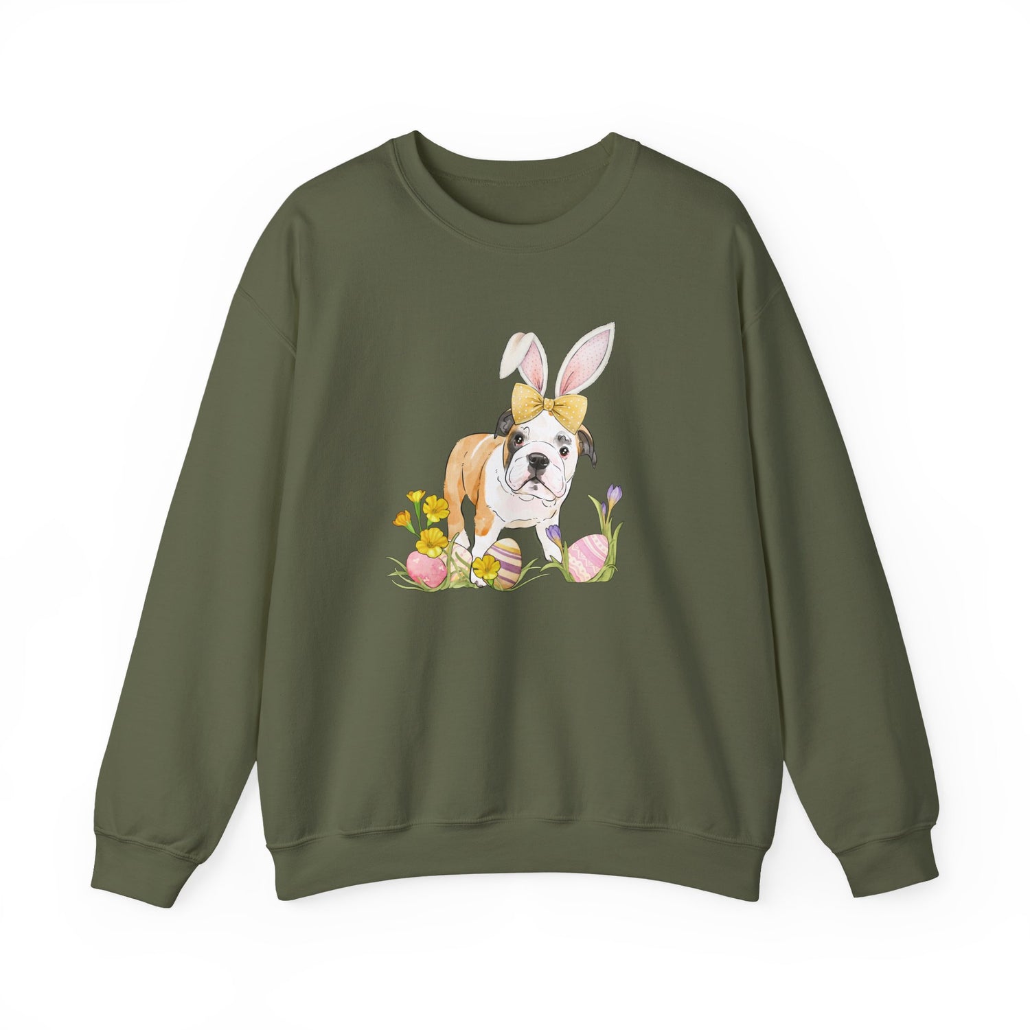 Easter Frankie Sweatshirt by Katie Van Slyke® Military Green