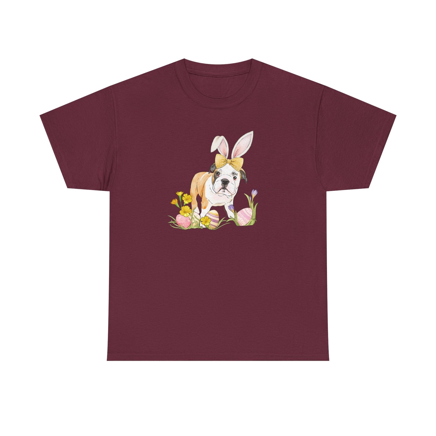 Easter Frankie T-Shirt by Katie Van Slyke® Maroon