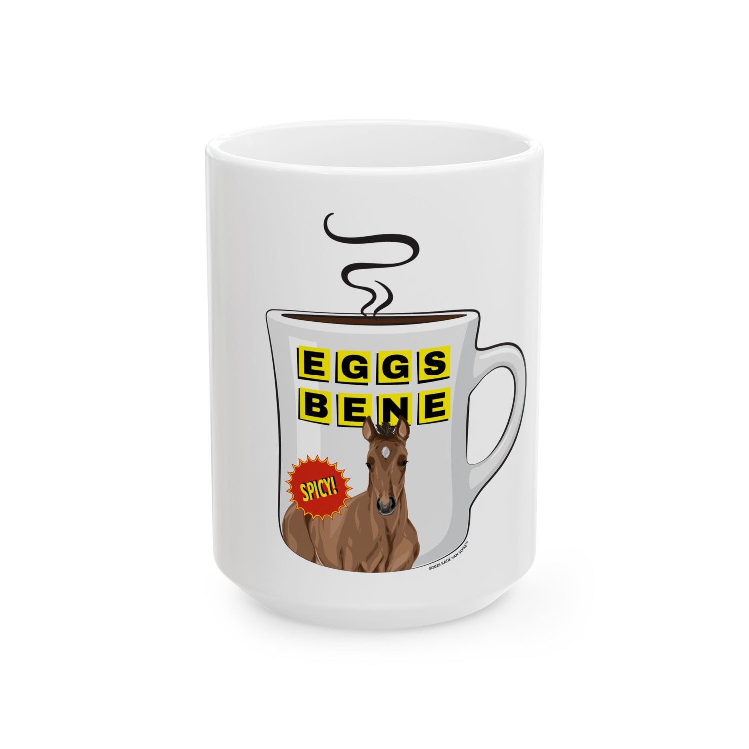 Eggs Benedict Mugs by Katie Van Slyke® 15 oz front