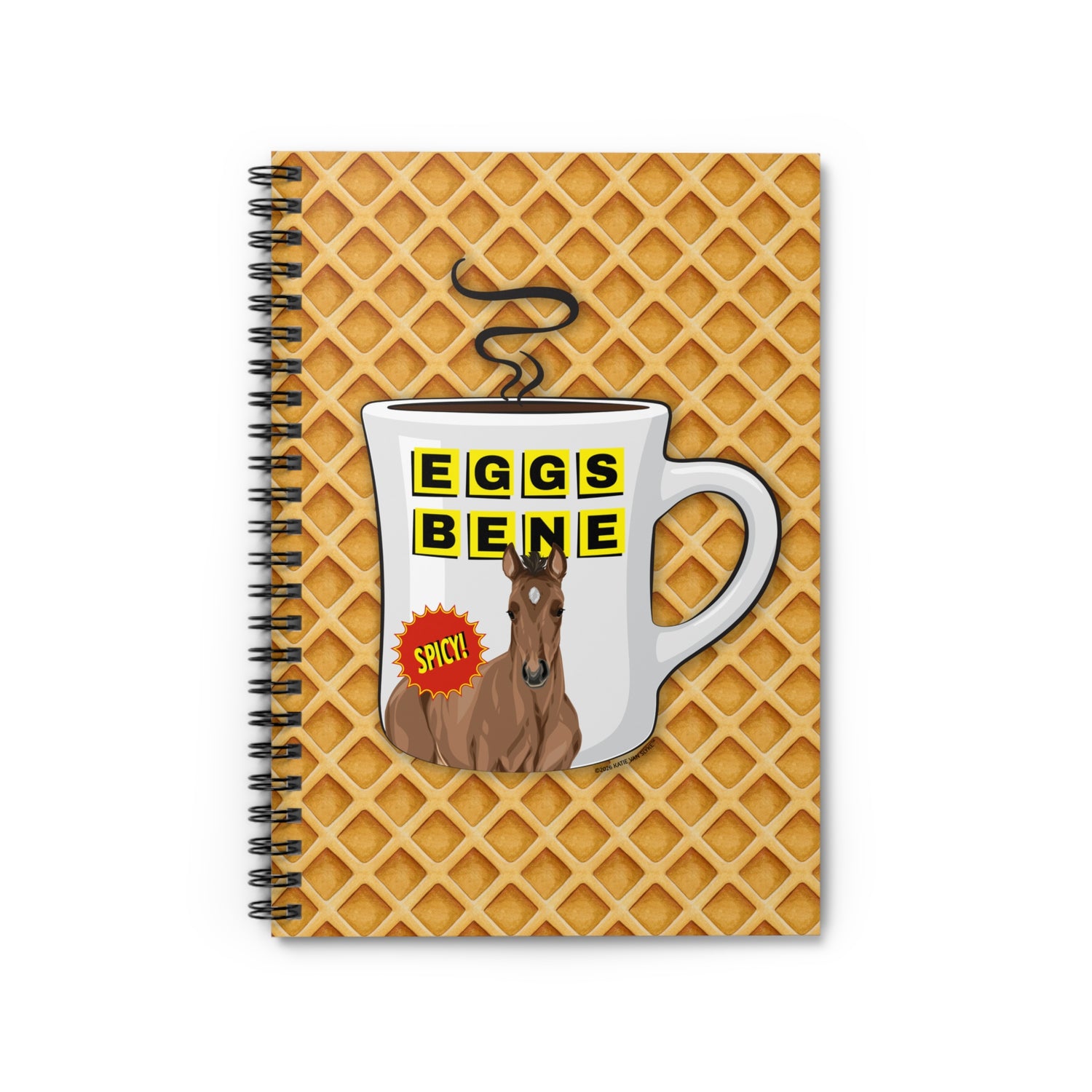 Eggs Benedict Notebook by Katie Van Slyke® Front